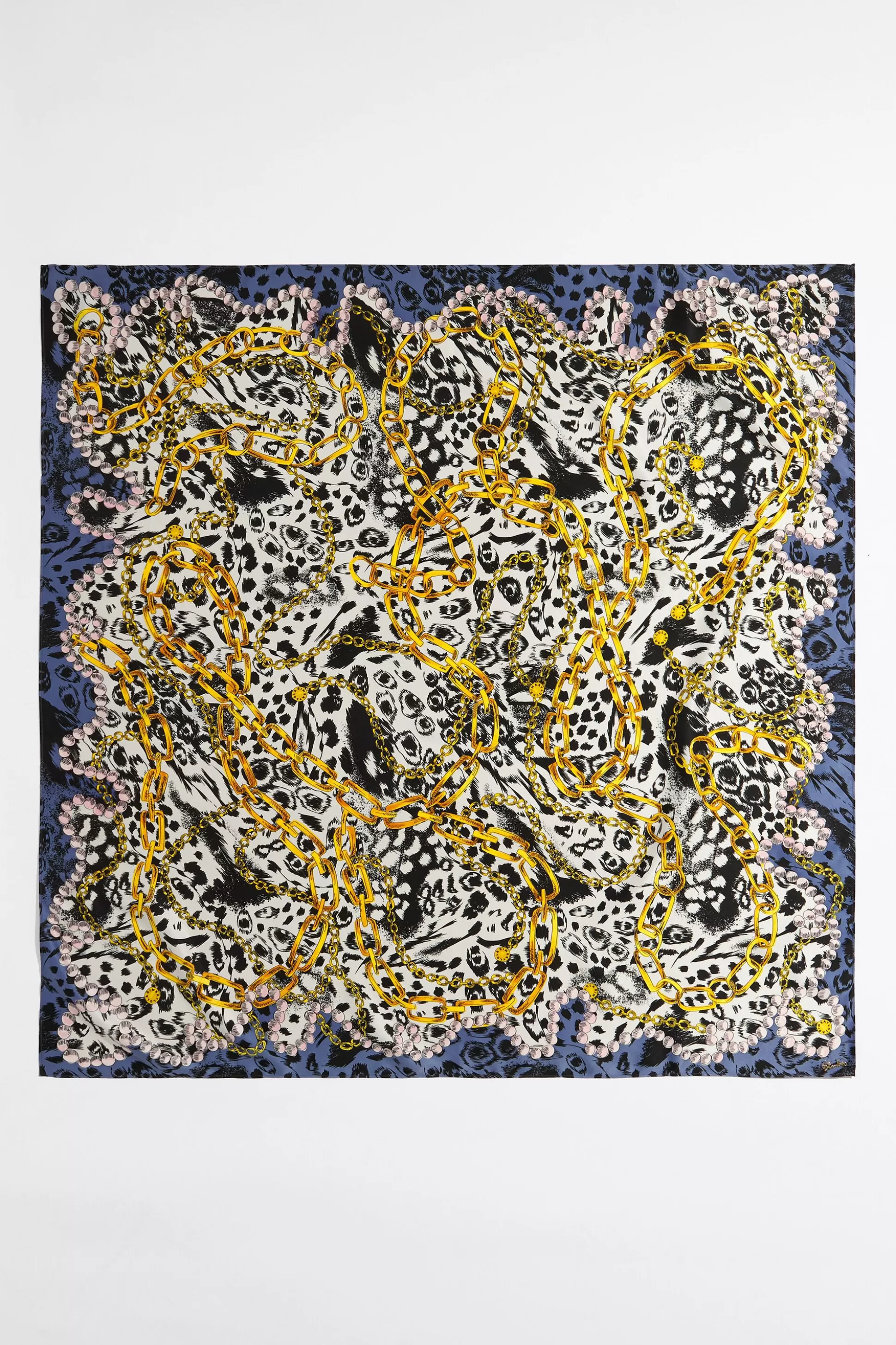 Animal and chain print scarf | Bimba Y Lola Cheap