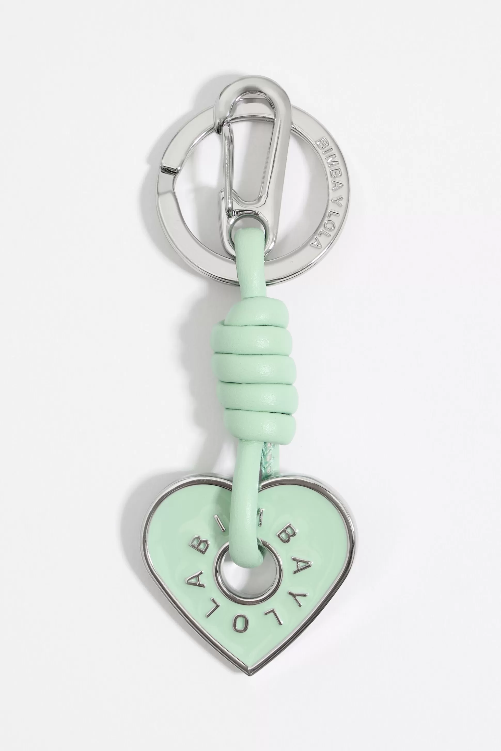 Aquamarine heart key ring | Bimba Y Lola Online