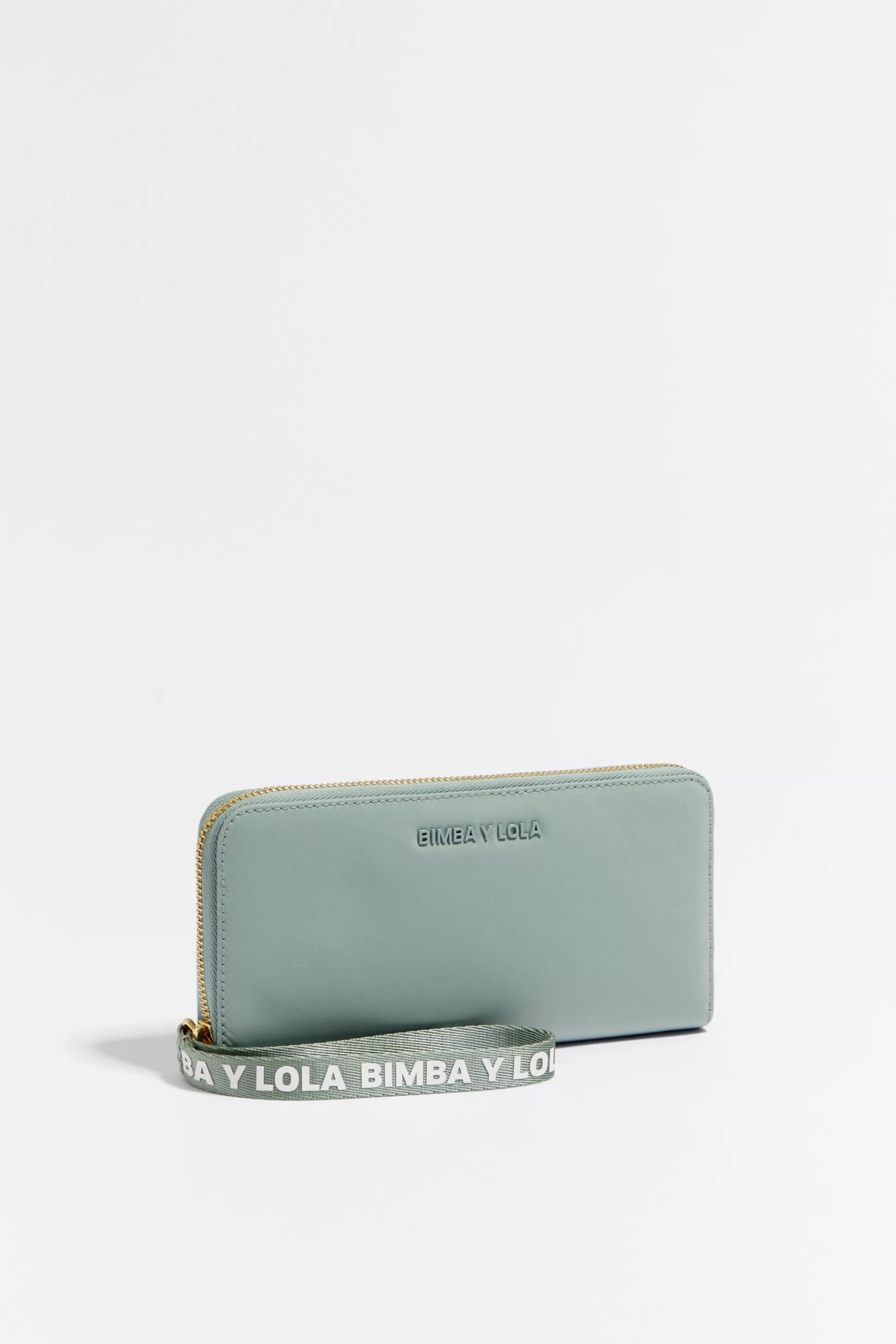 Aquamarine nylon book wallet | Bimba Y Lola New