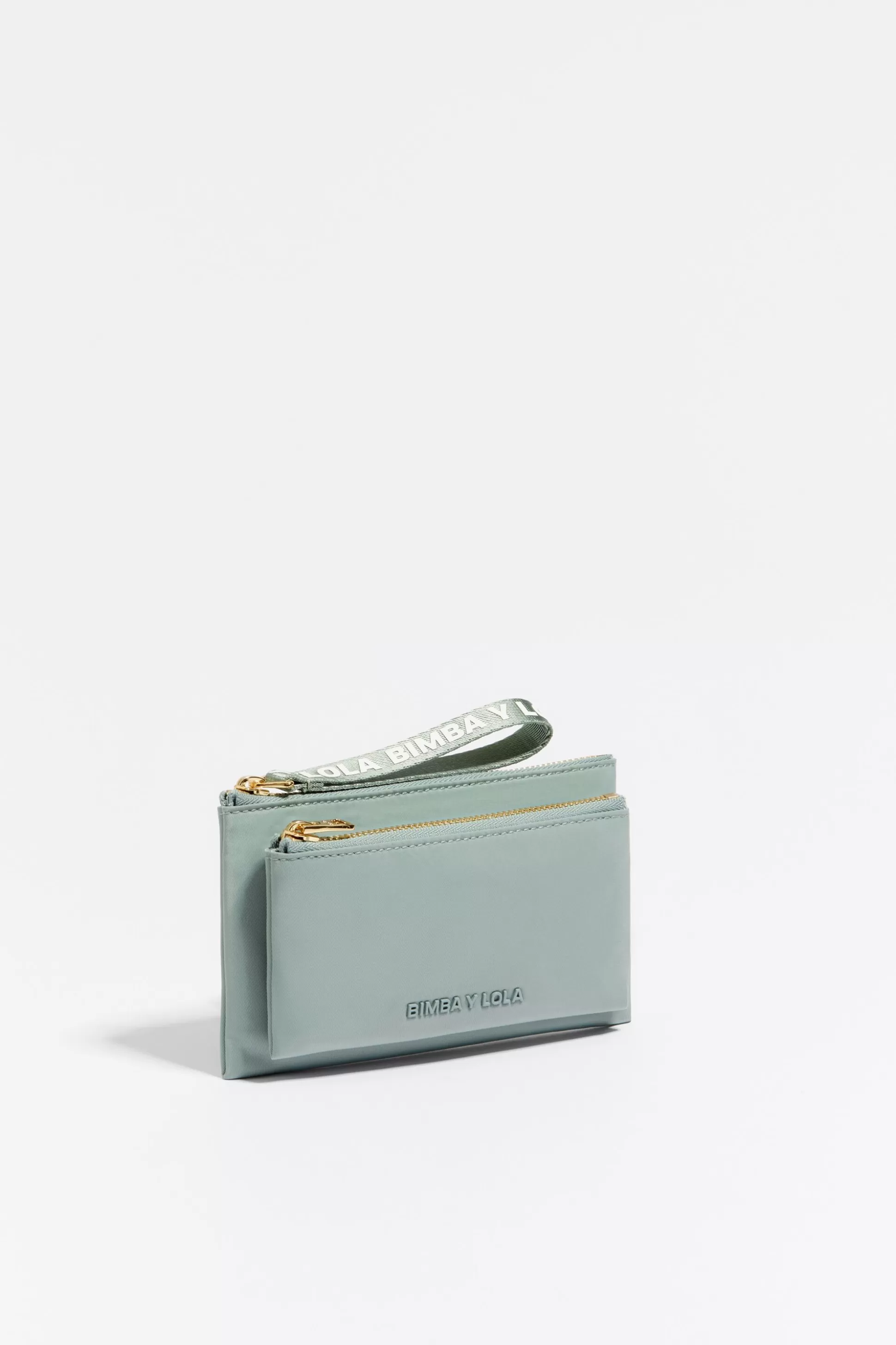 Aquamarine nylon double purse | Bimba Y Lola Best Sale