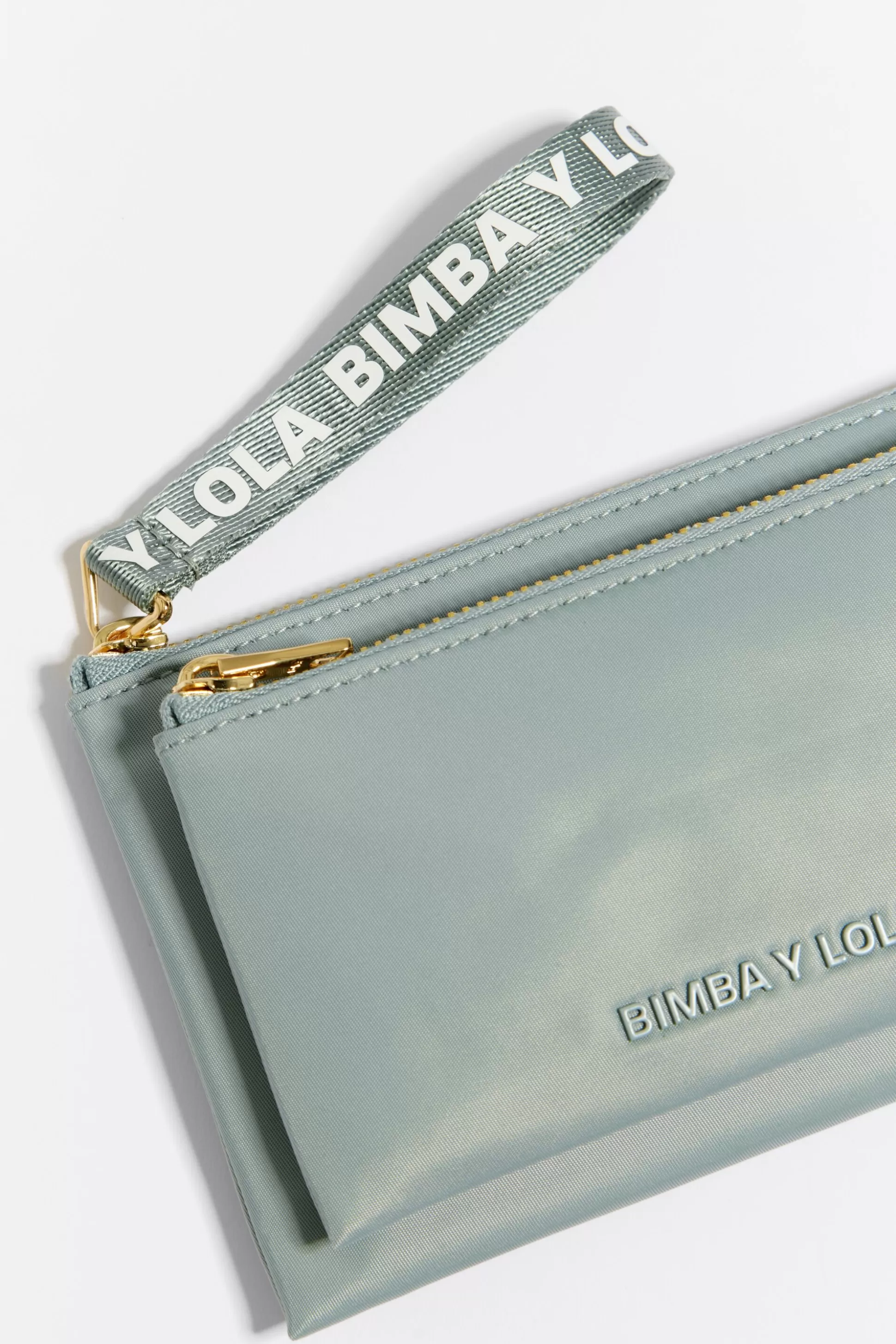 Aquamarine nylon double purse | Bimba Y Lola Best Sale