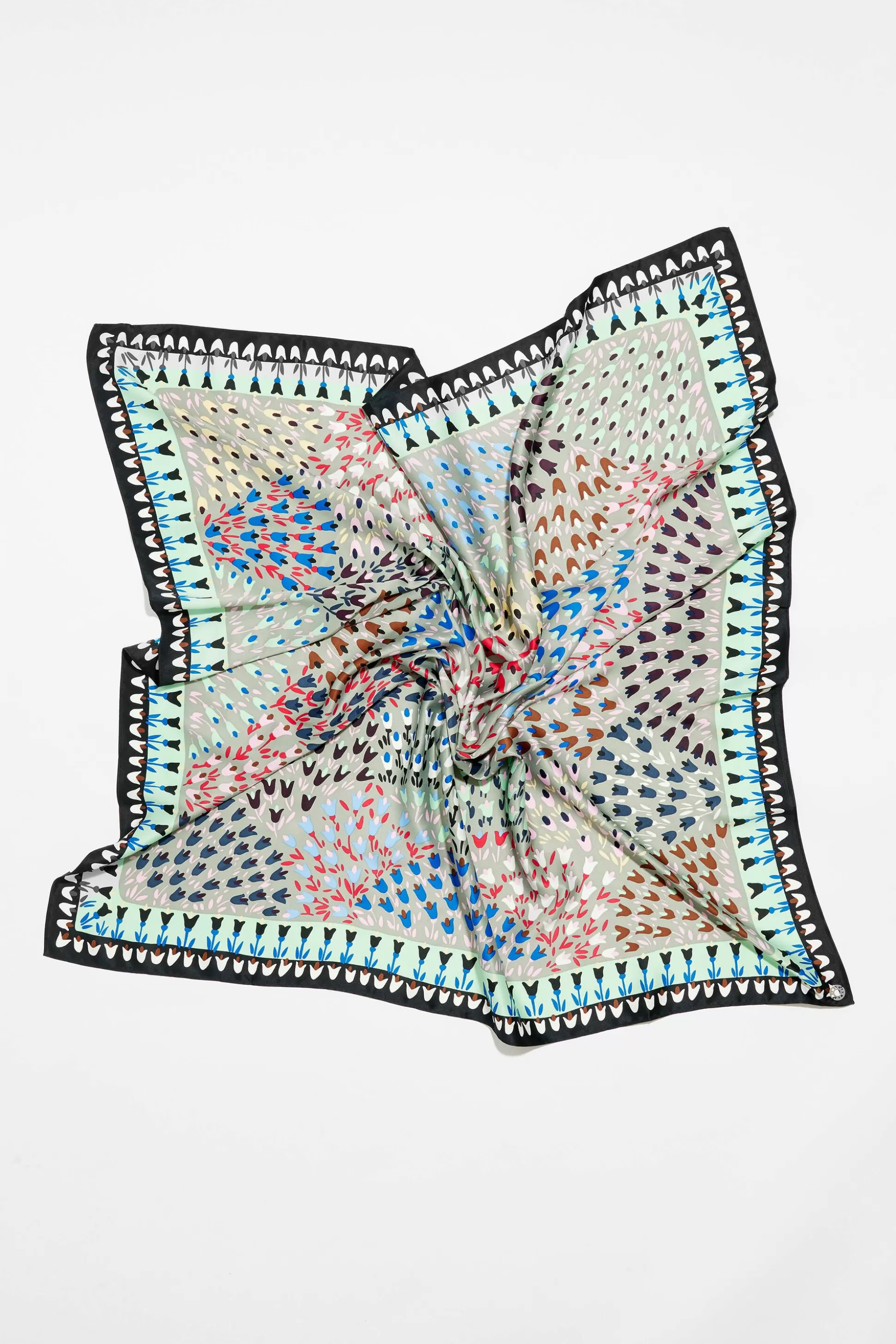 Aquamarine tulips scarf | Bimba Y Lola Clearance