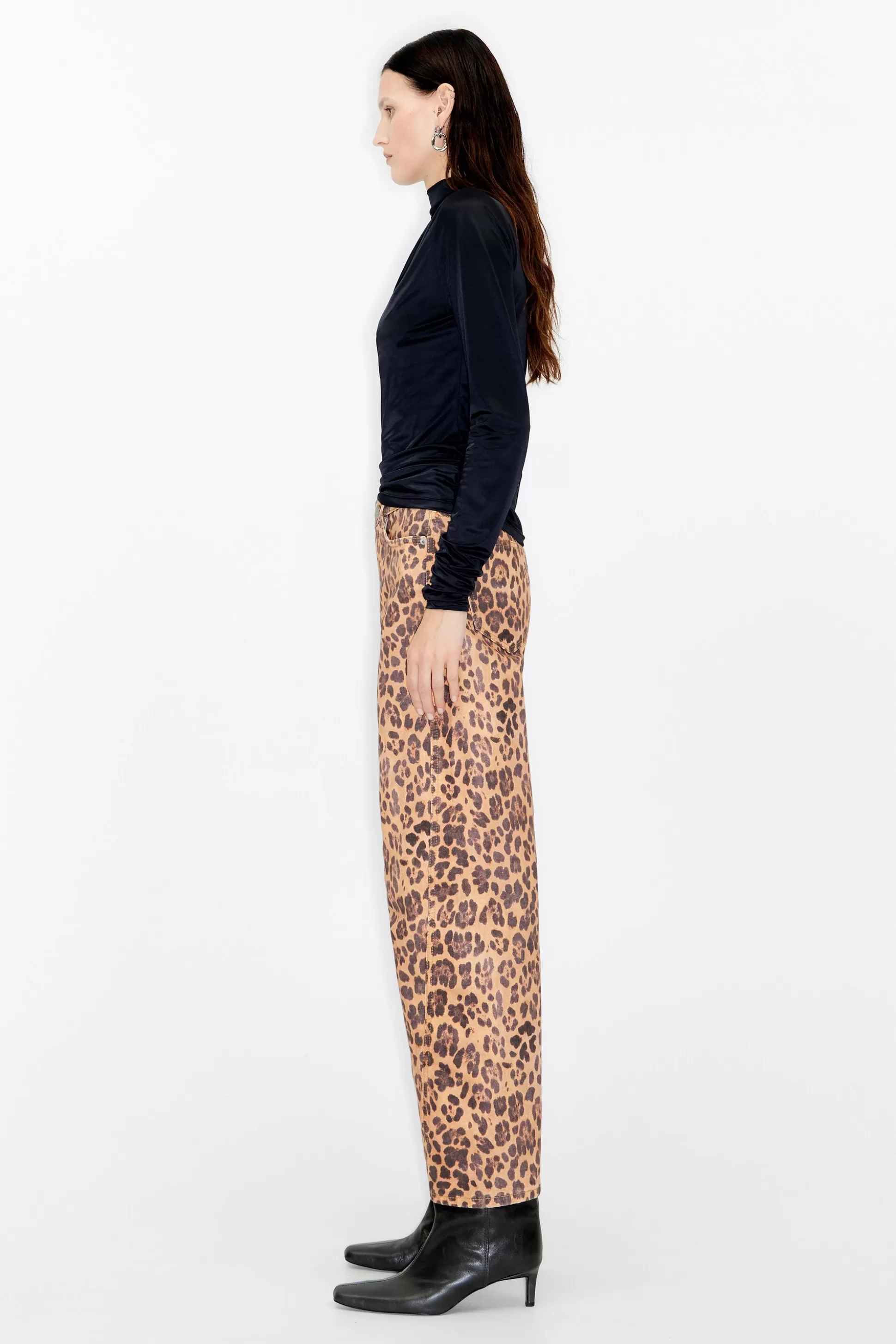 BARREL - Leopard print jeans | Bimba Y Lola Cheap