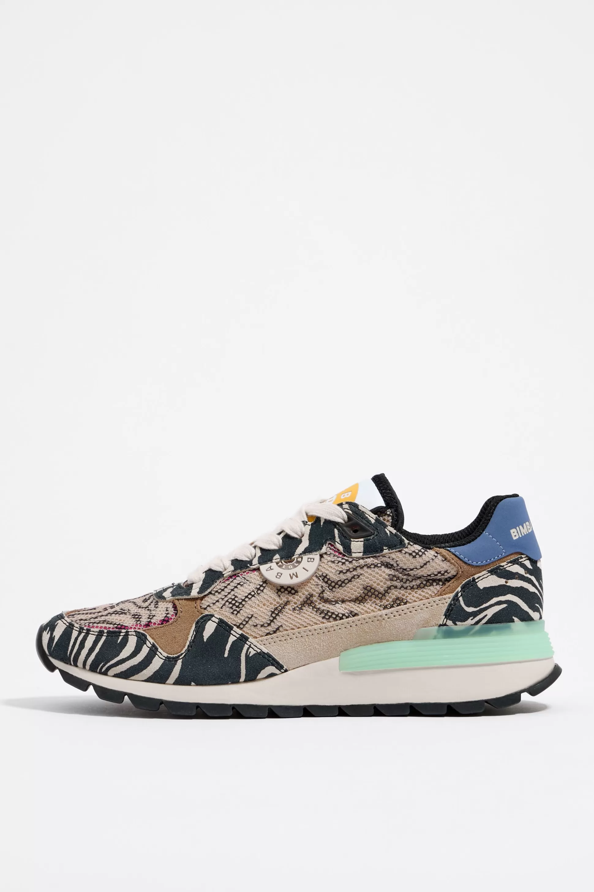 Beige Tiger print Chimo jogger sneaker | Bimba Y Lola Fashion