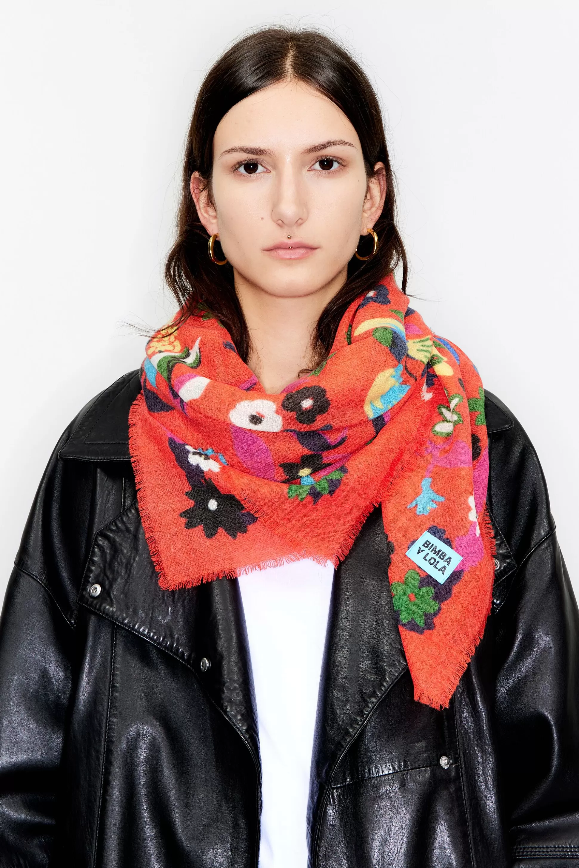 Birds and flowers shawl | Bimba Y Lola Discount