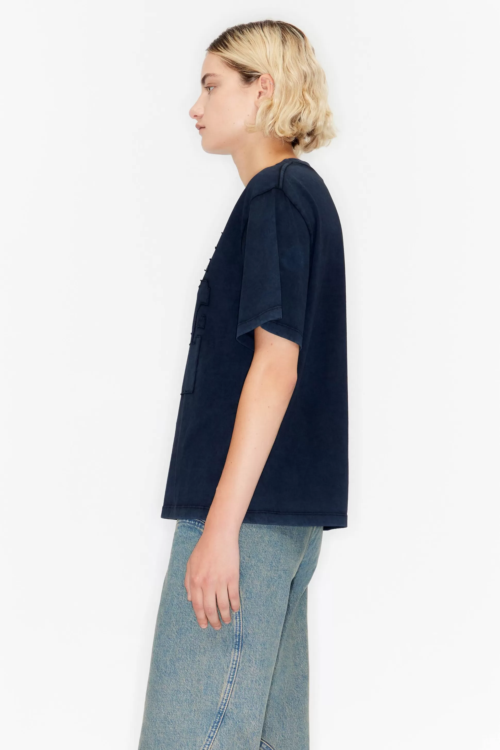 Black cotton logo T-shirt | Bimba Y Lola Shop