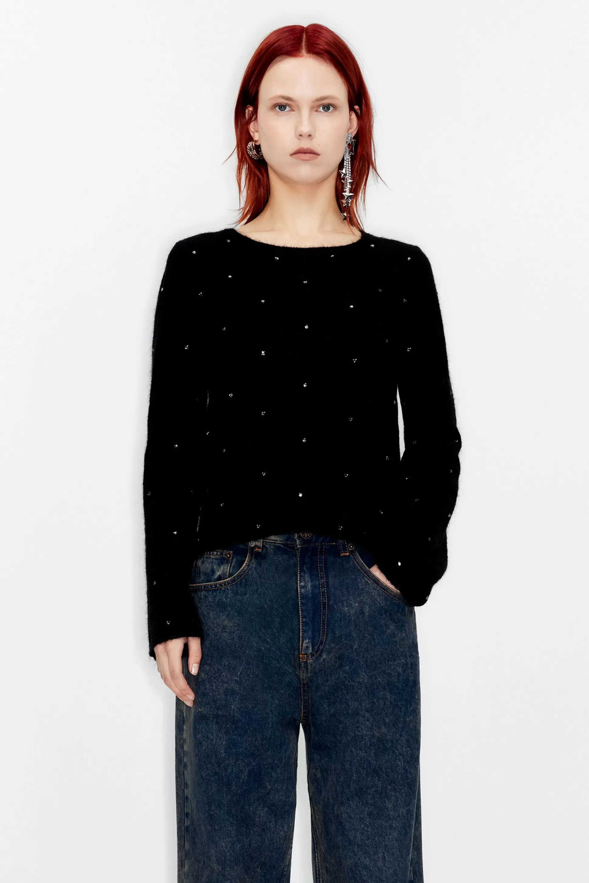 crystal mohair sweater | Bimba Y Lola Store