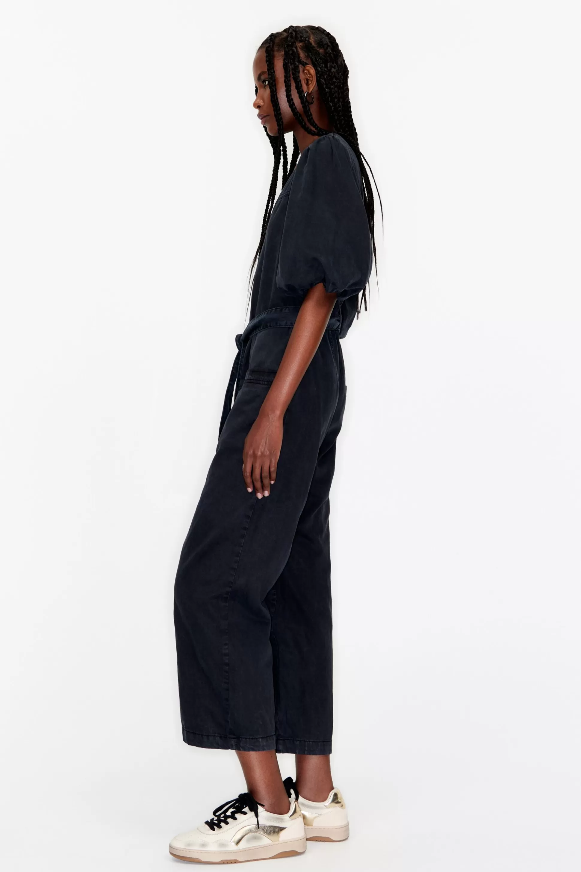 Black denim jumpsuit | Bimba Y Lola Shop