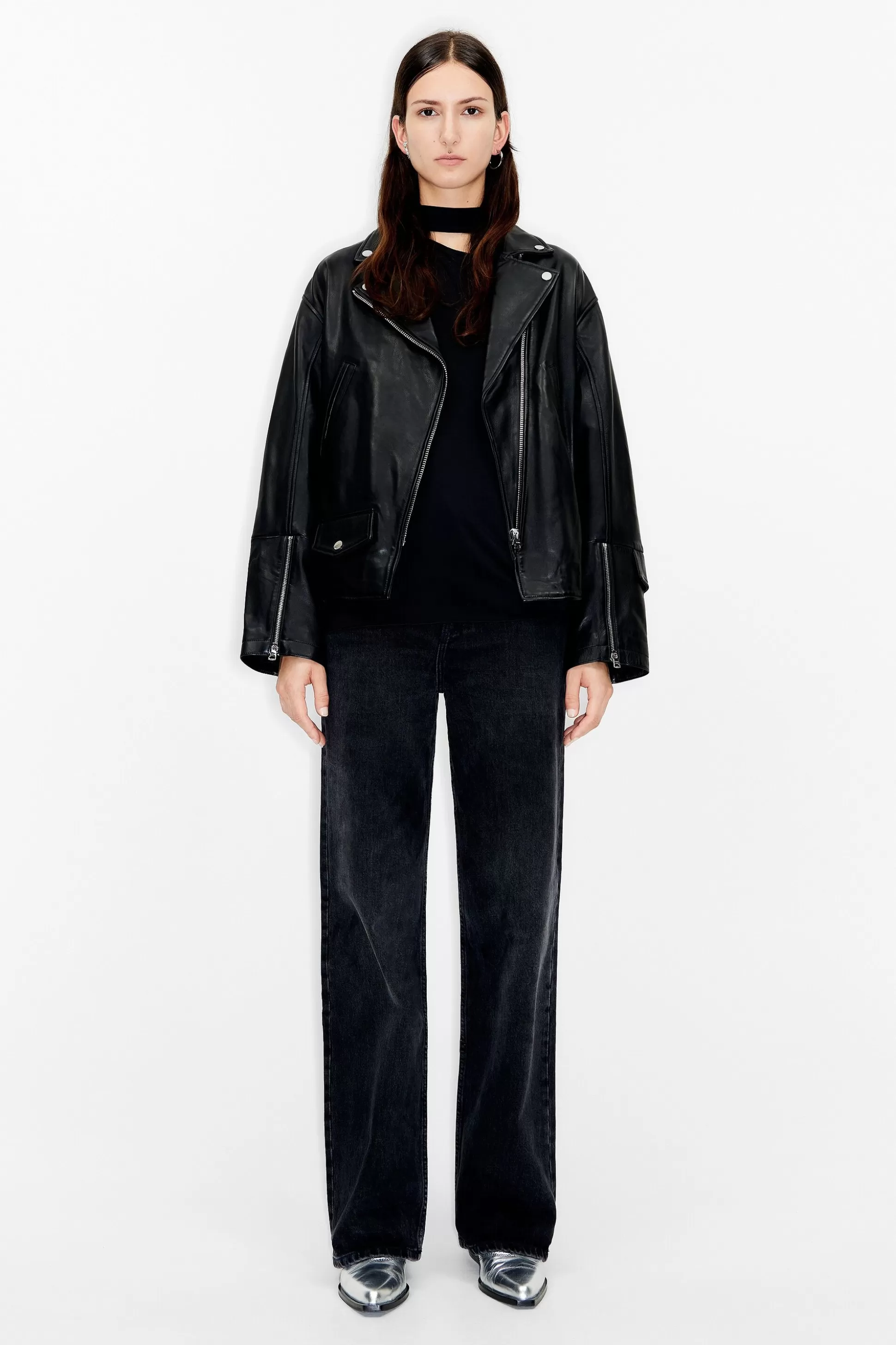 leather biker jacket | Bimba Y Lola Best Sale