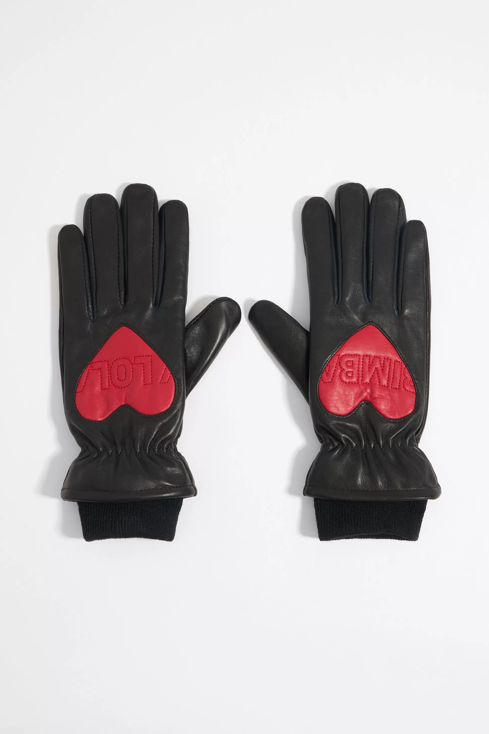 leather heart gloves | Bimba Y Lola Sale