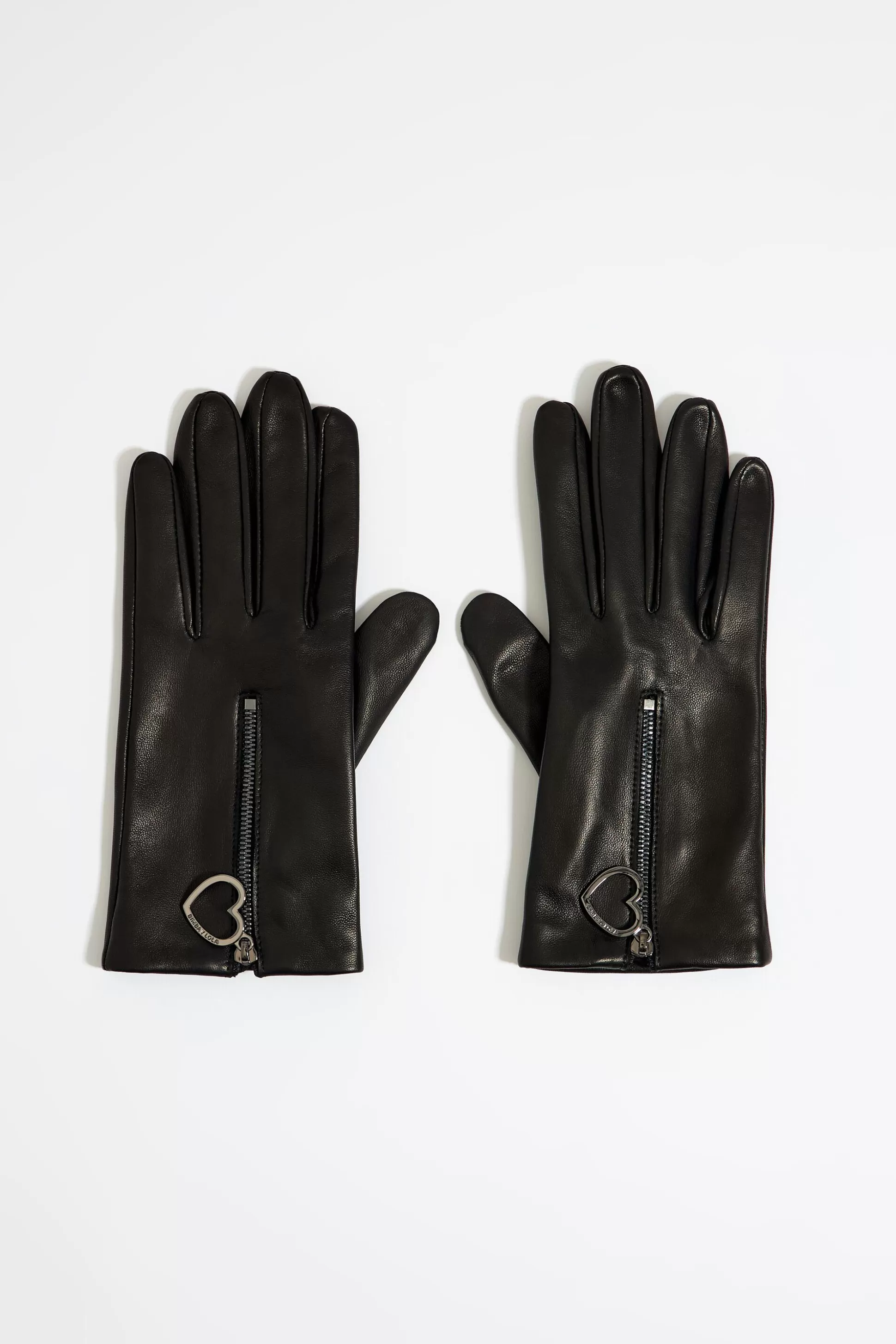 leather zip gloves | Bimba Y Lola Outlet