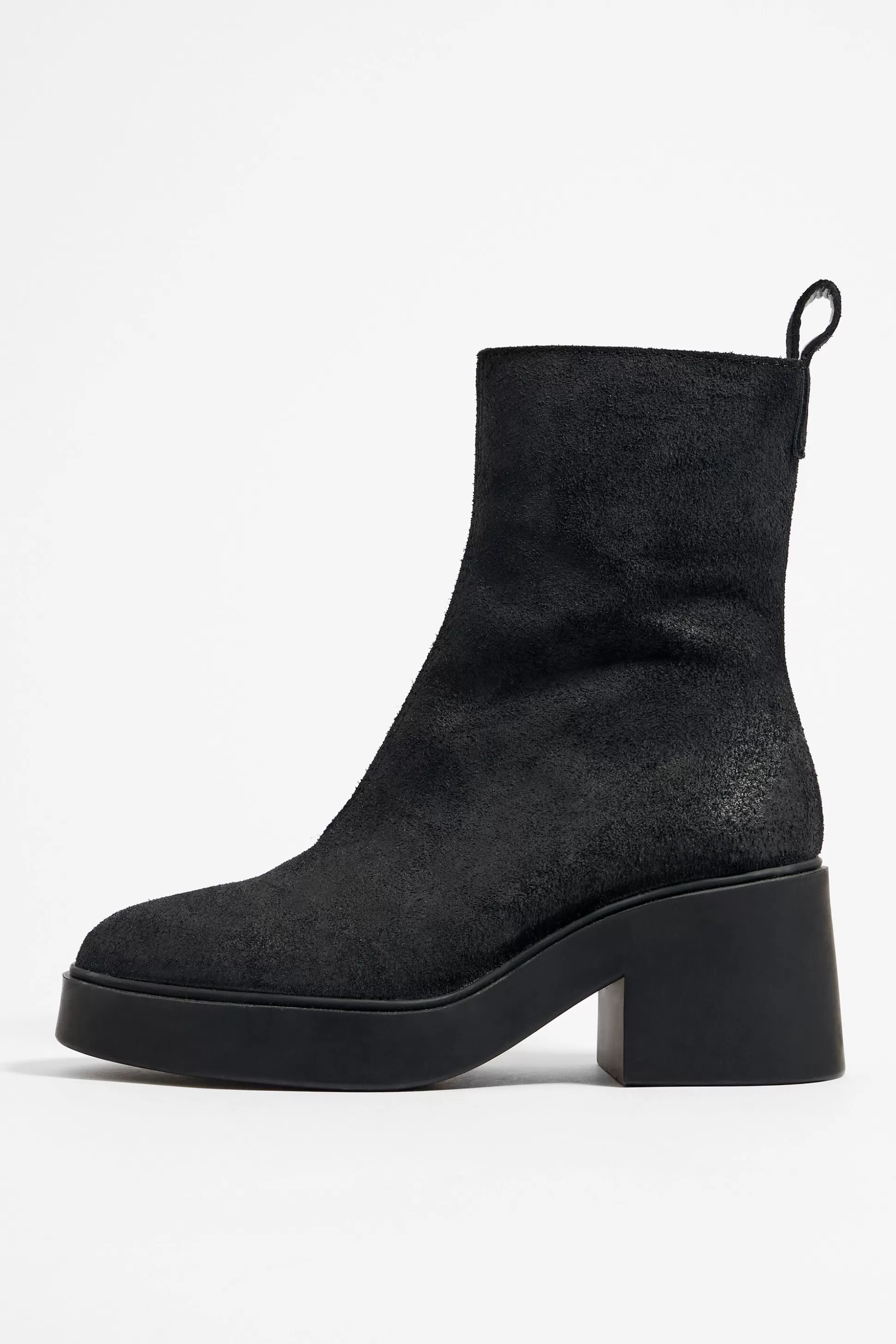 split leather ankle boot heel | Bimba Y Lola Flash Sale