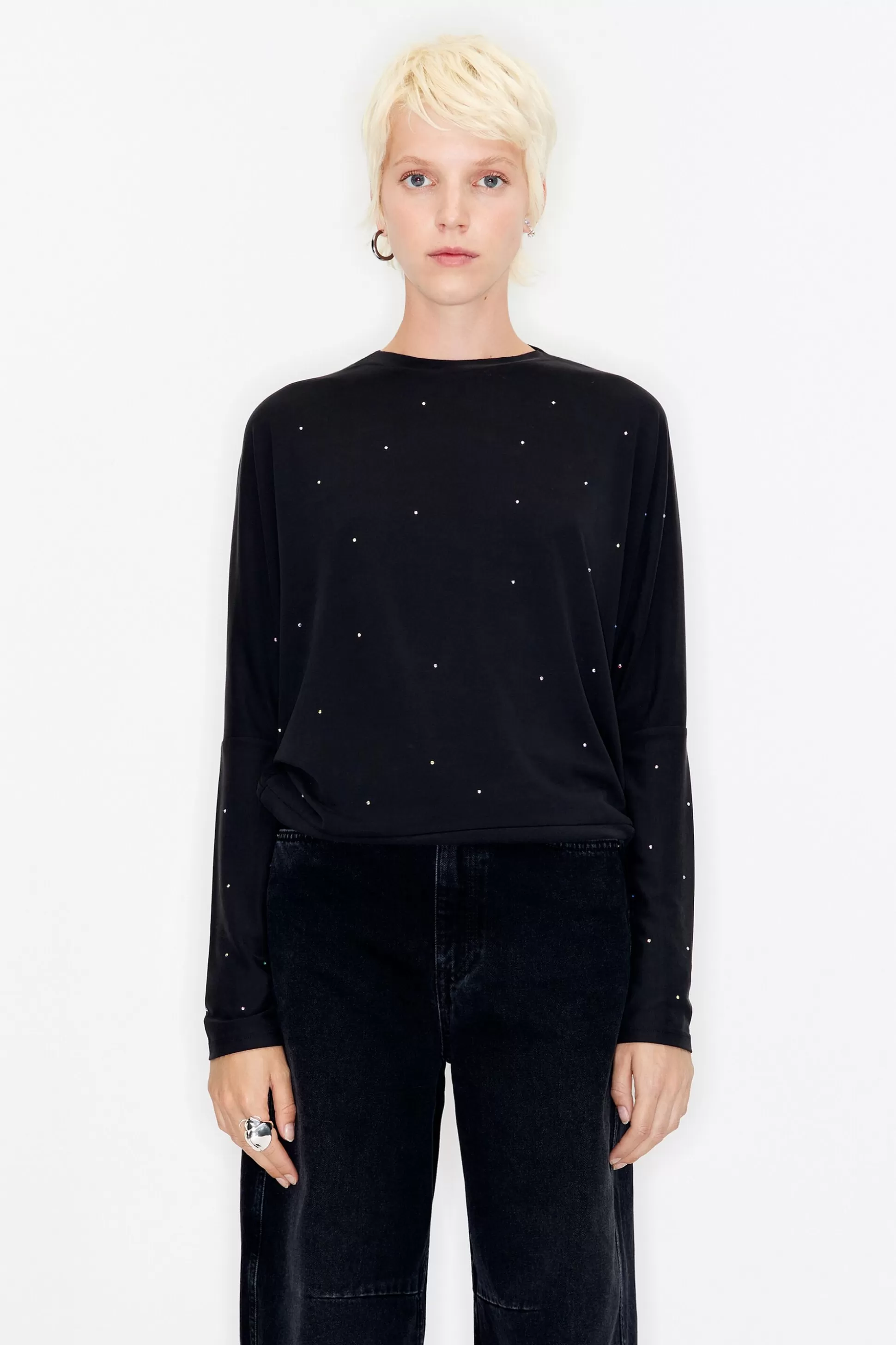 Black stones T-shirt | Bimba Y Lola Shop