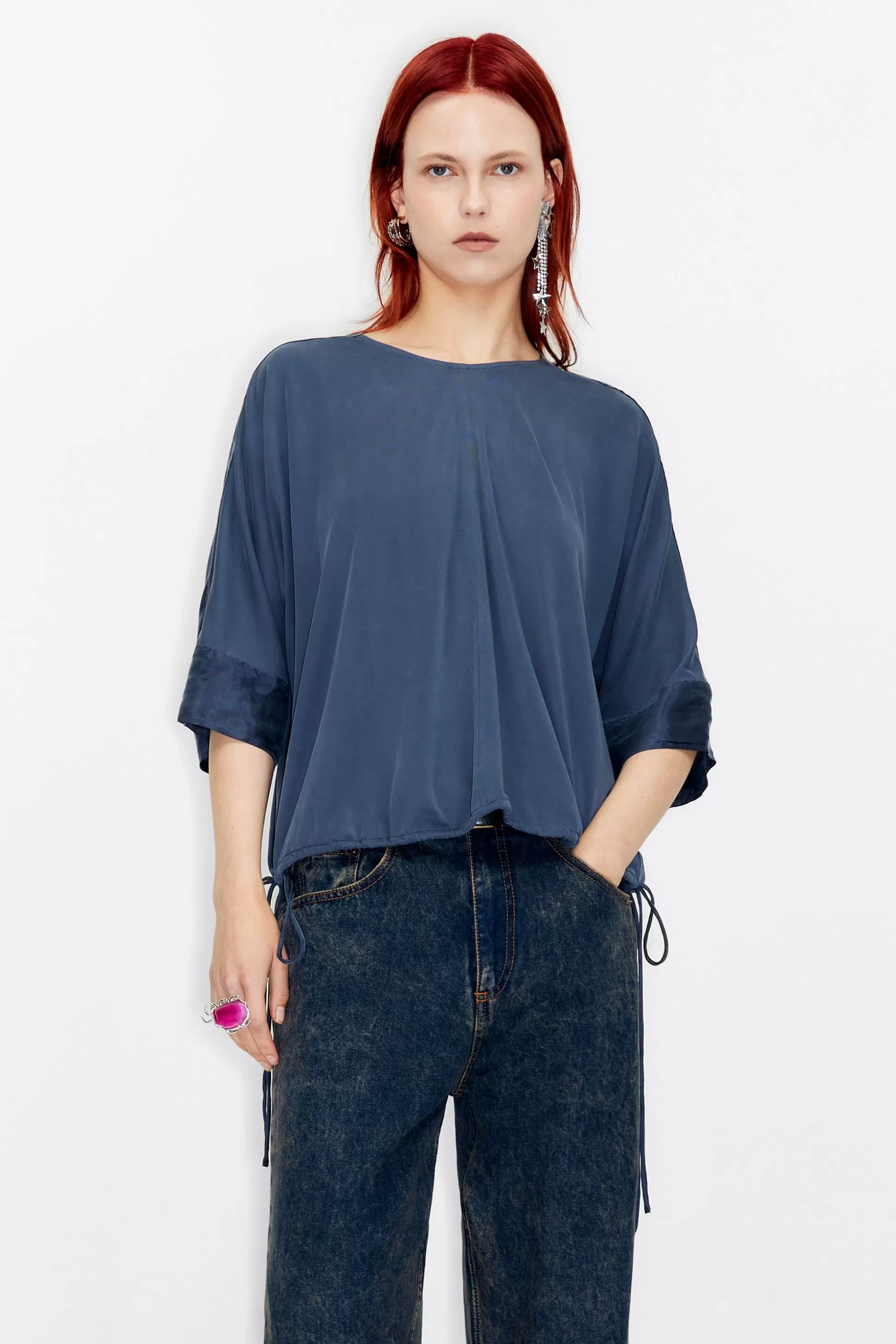 boxy tie T-shirt | Bimba Y Lola Hot