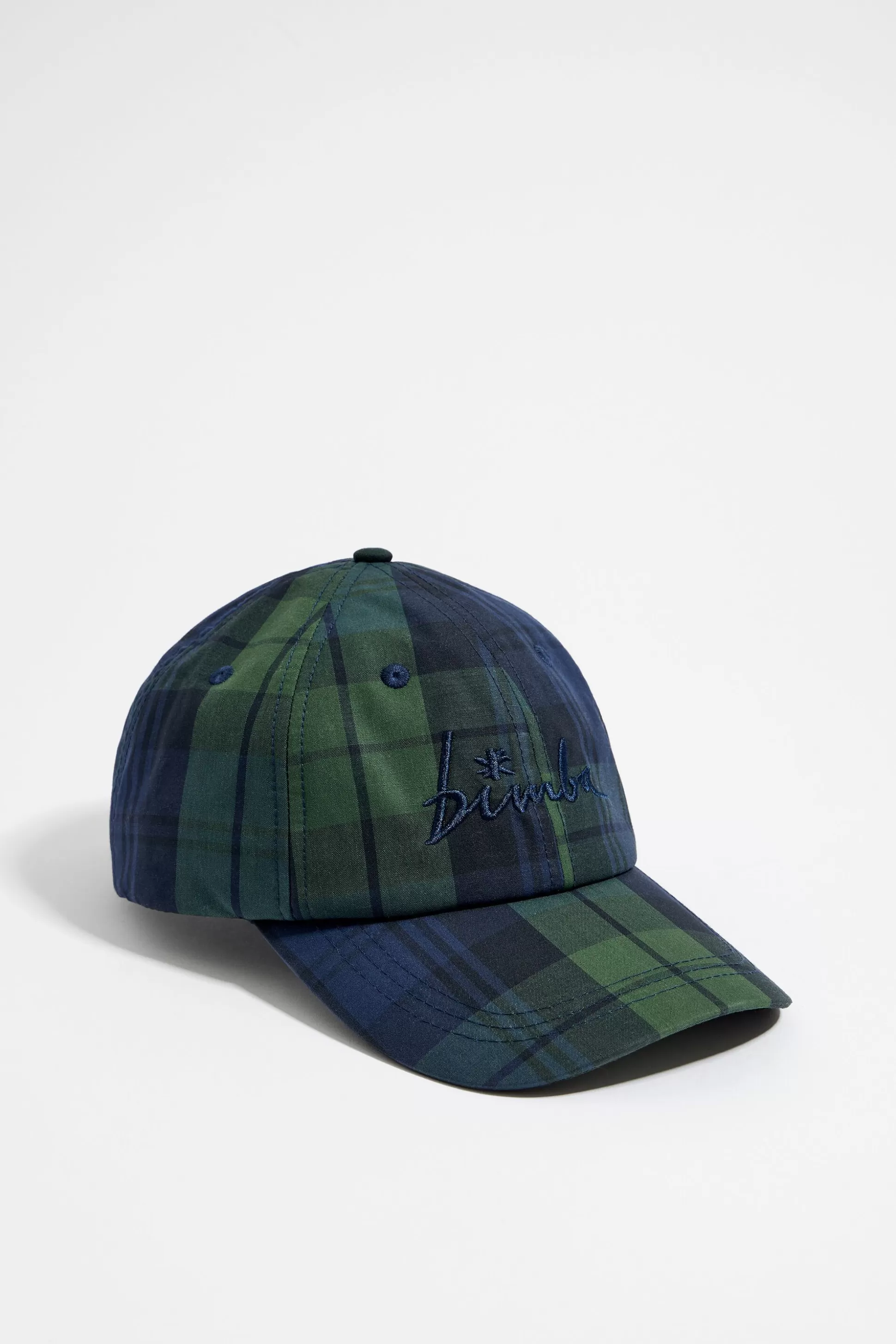 Blue checked cotton cap | Bimba Y Lola New