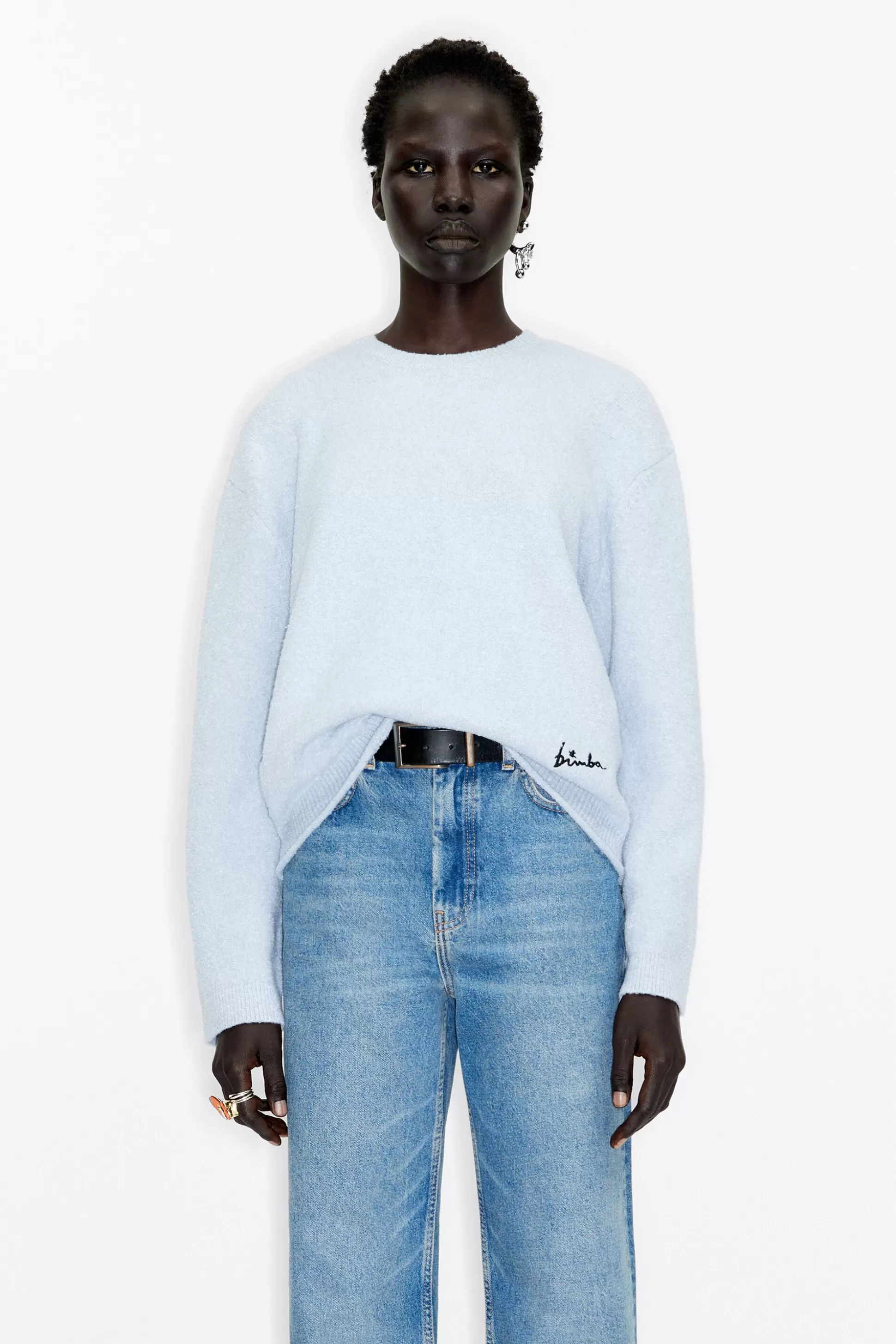 Blue straight sweater | Bimba Y Lola Discount