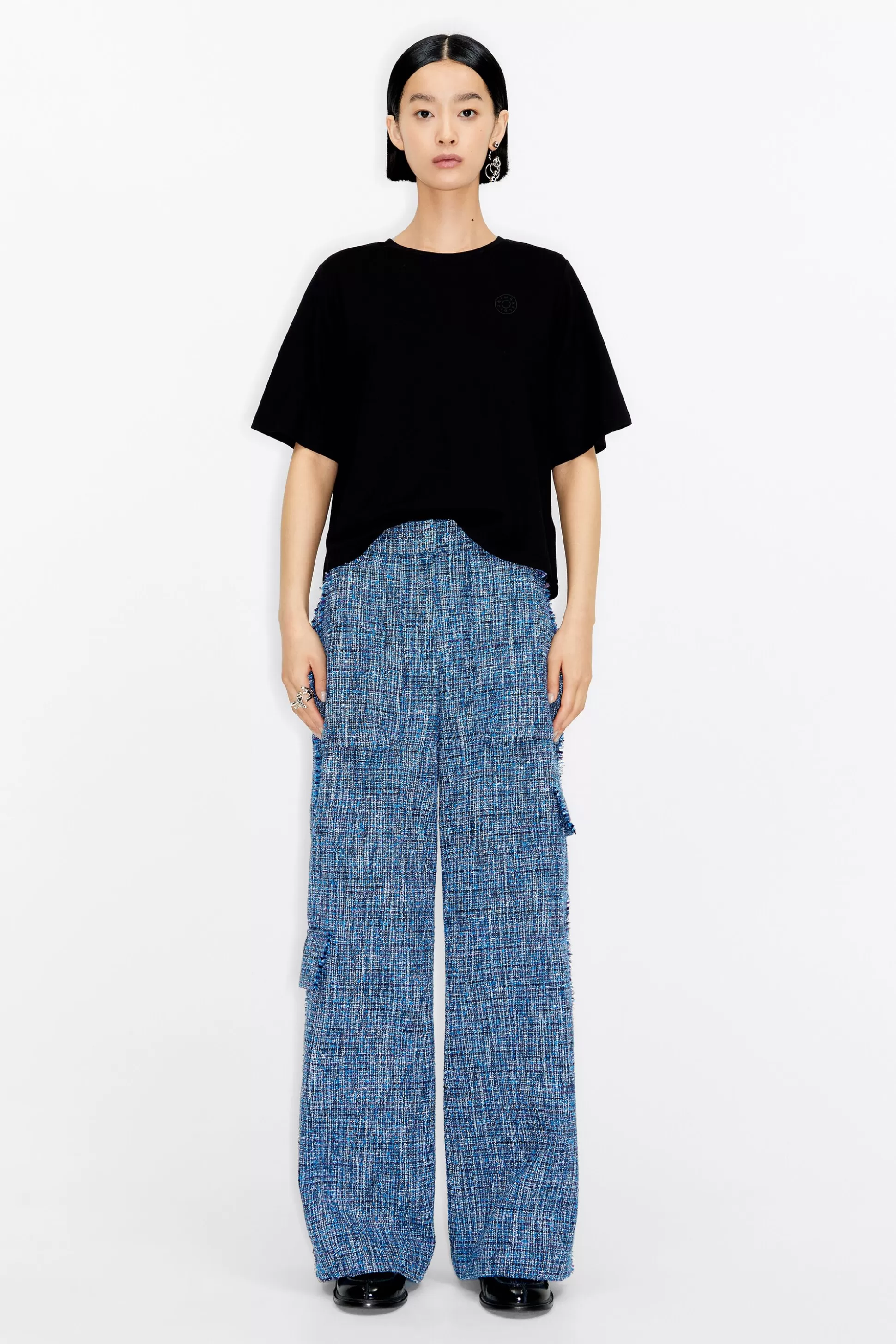 tweed culotte trousers | Bimba Y Lola Store