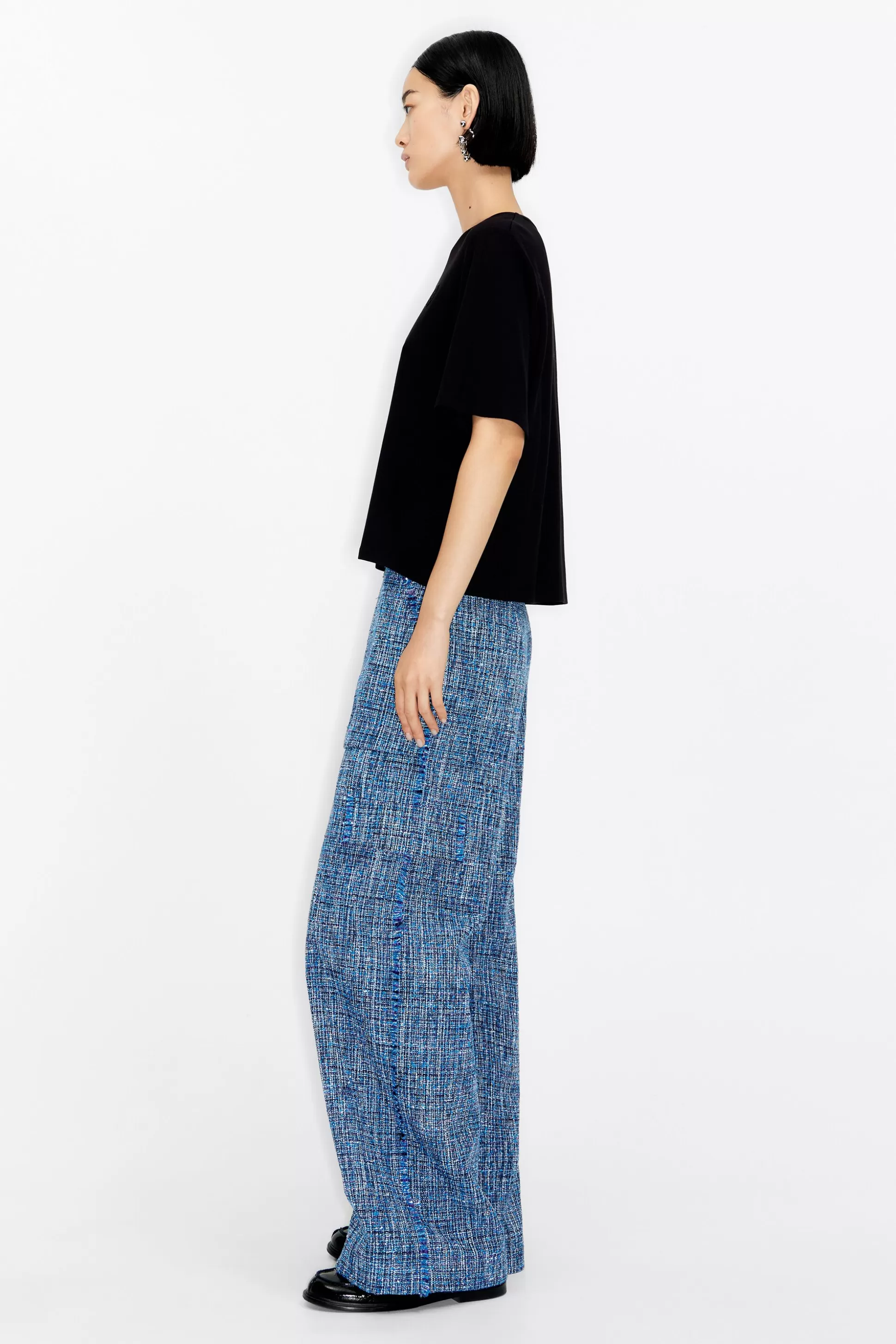 tweed culotte trousers | Bimba Y Lola Store