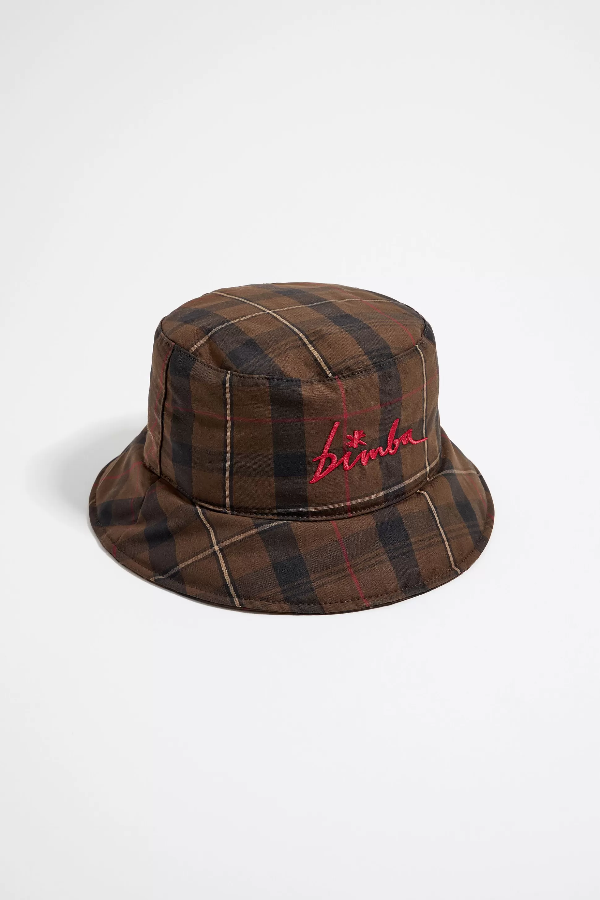 checked cotton bucket hat | Bimba Y Lola New