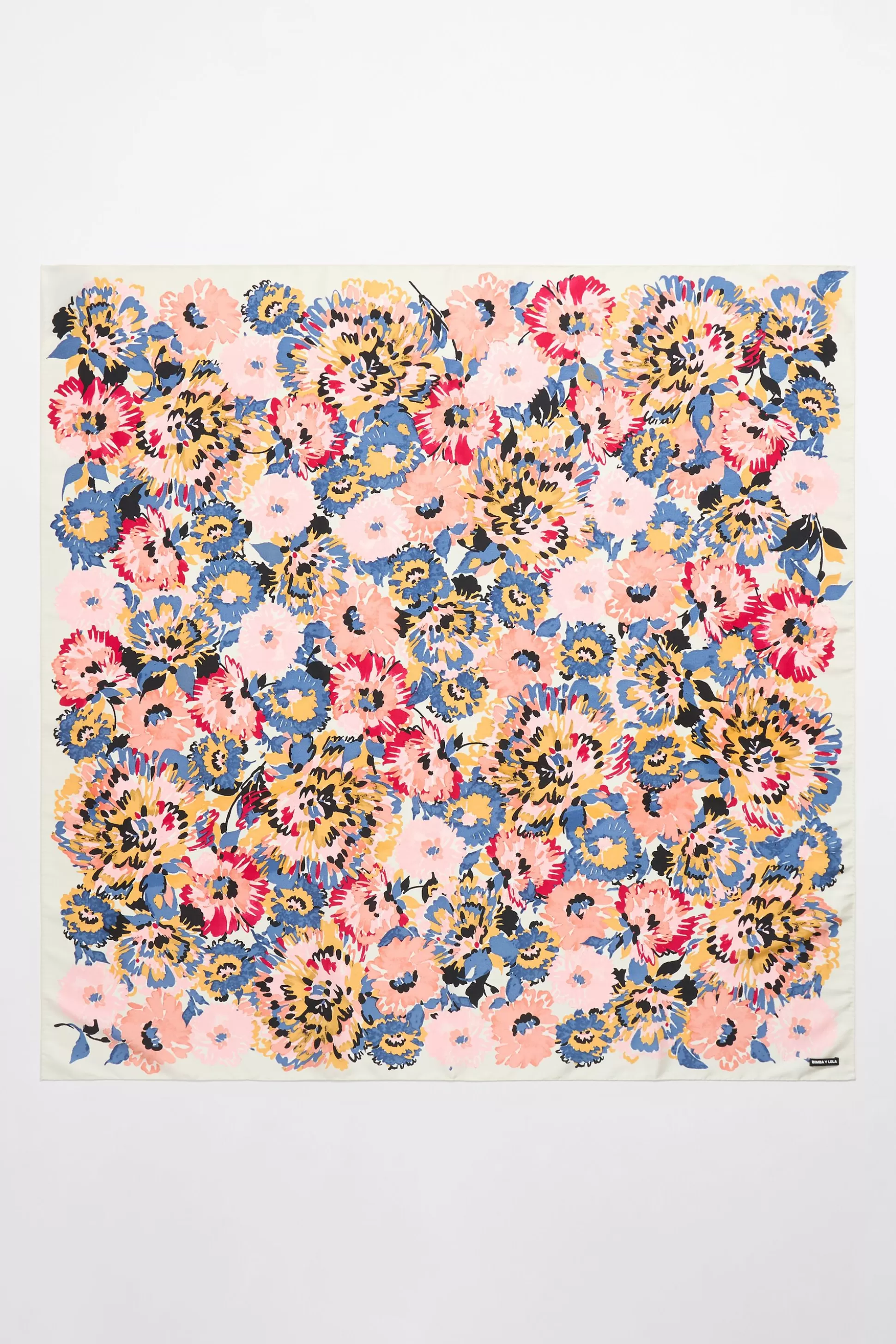 felt-tip floral scarf | Bimba Y Lola Outlet