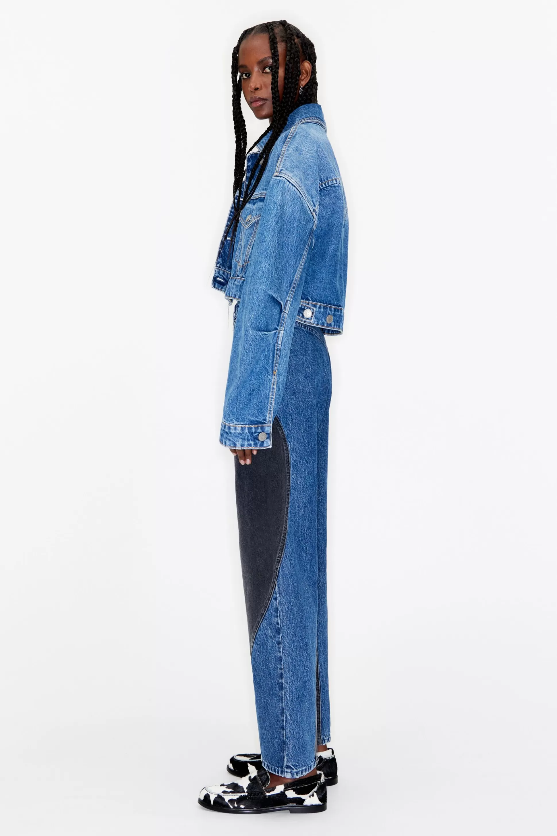 Cropped denim jacket | Bimba Y Lola Shop