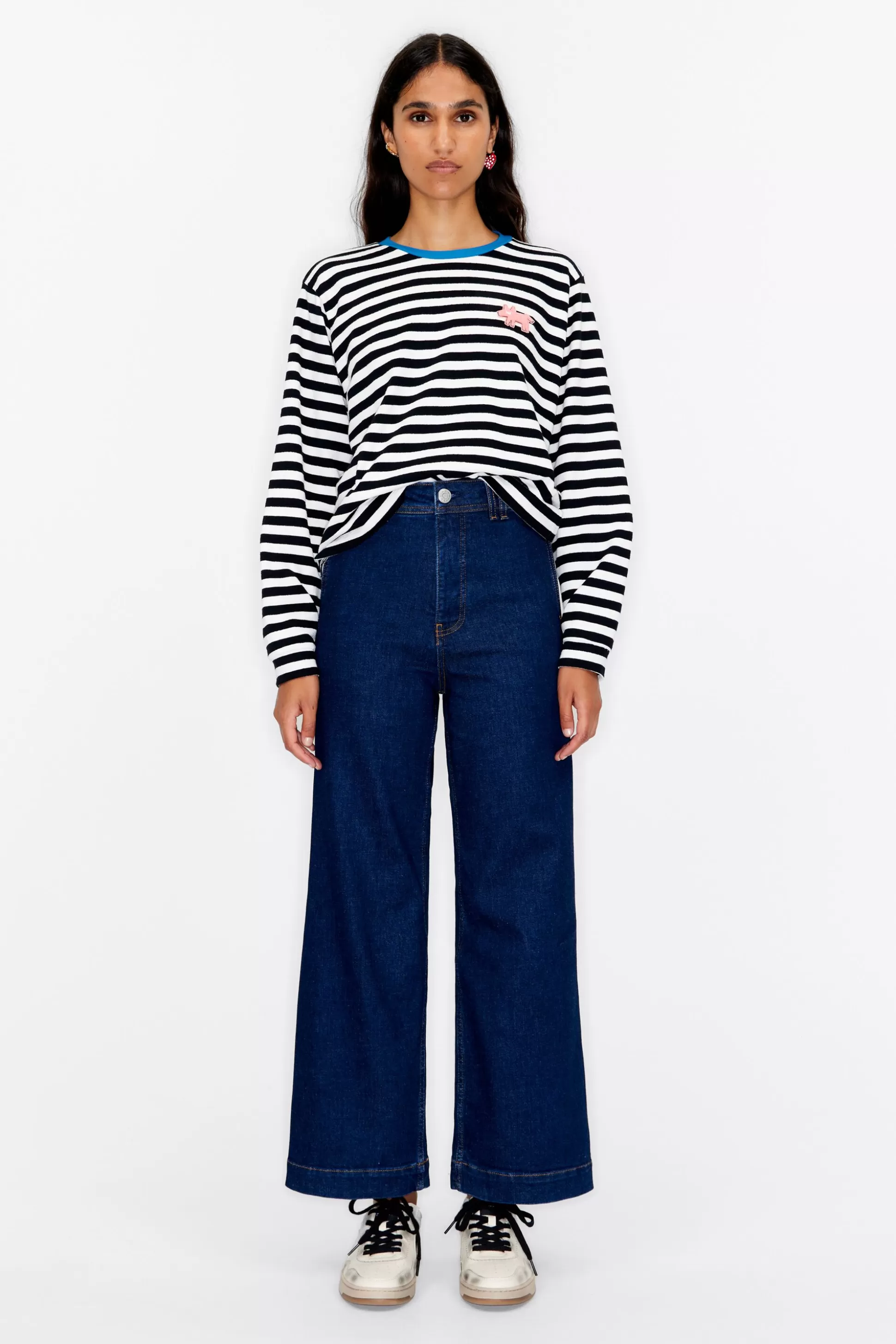 CULOTTE - Dark blue high rise jeans | Bimba Y Lola Store