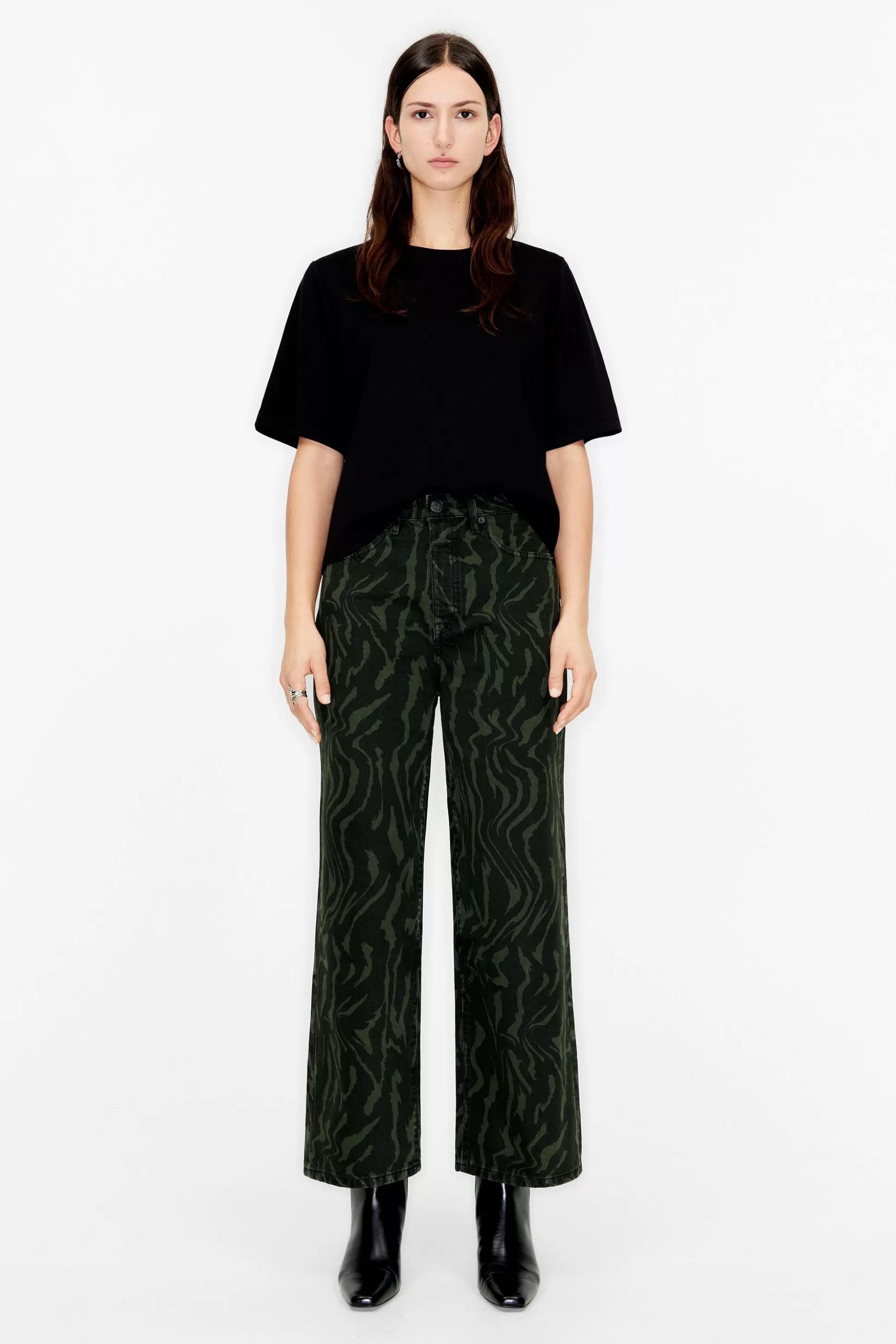 CULOTTE - Green Tiger Liquid high rise jeans | Bimba Y Lola Cheap