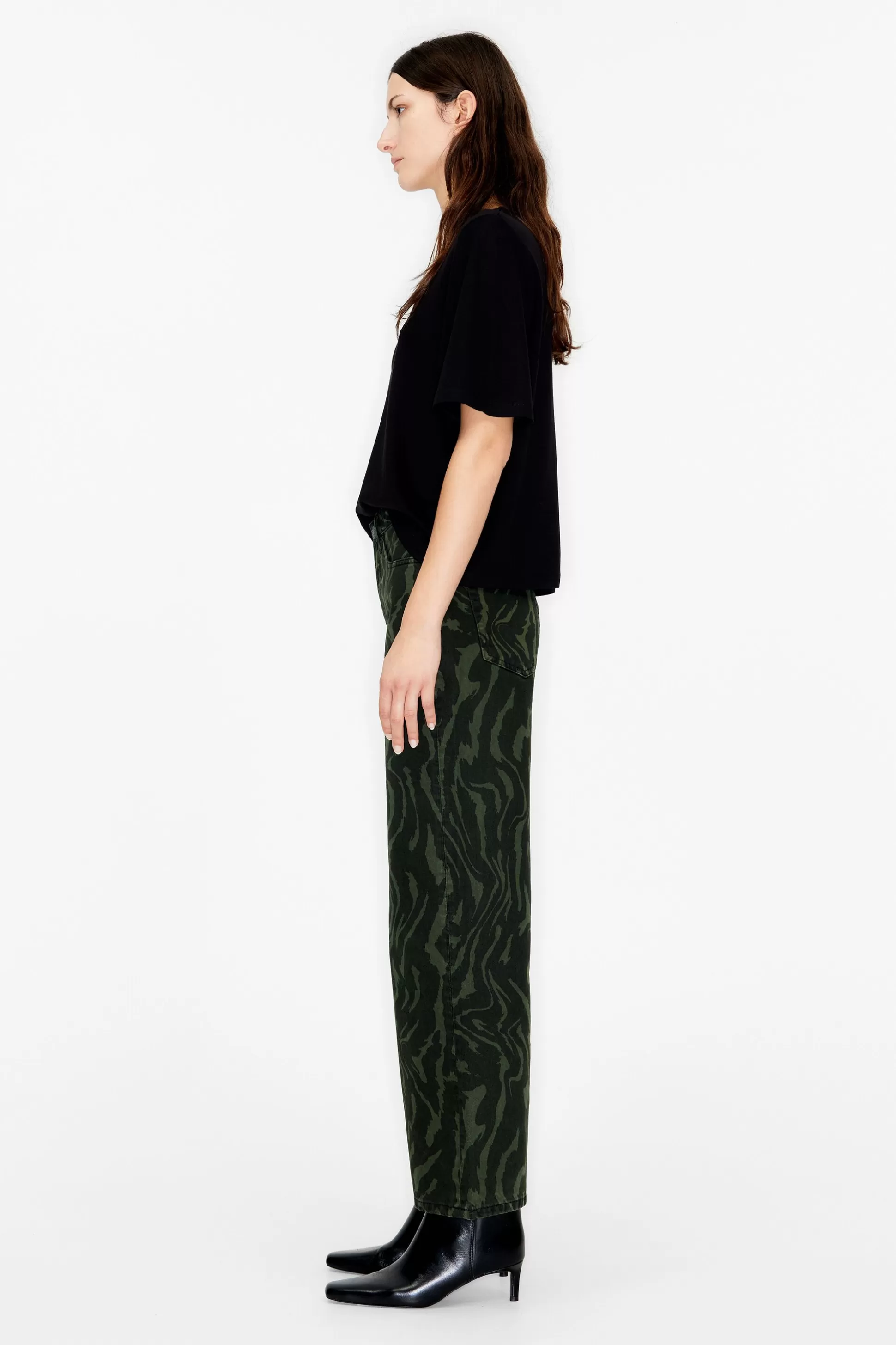 CULOTTE - Green Tiger Liquid high rise jeans | Bimba Y Lola Cheap