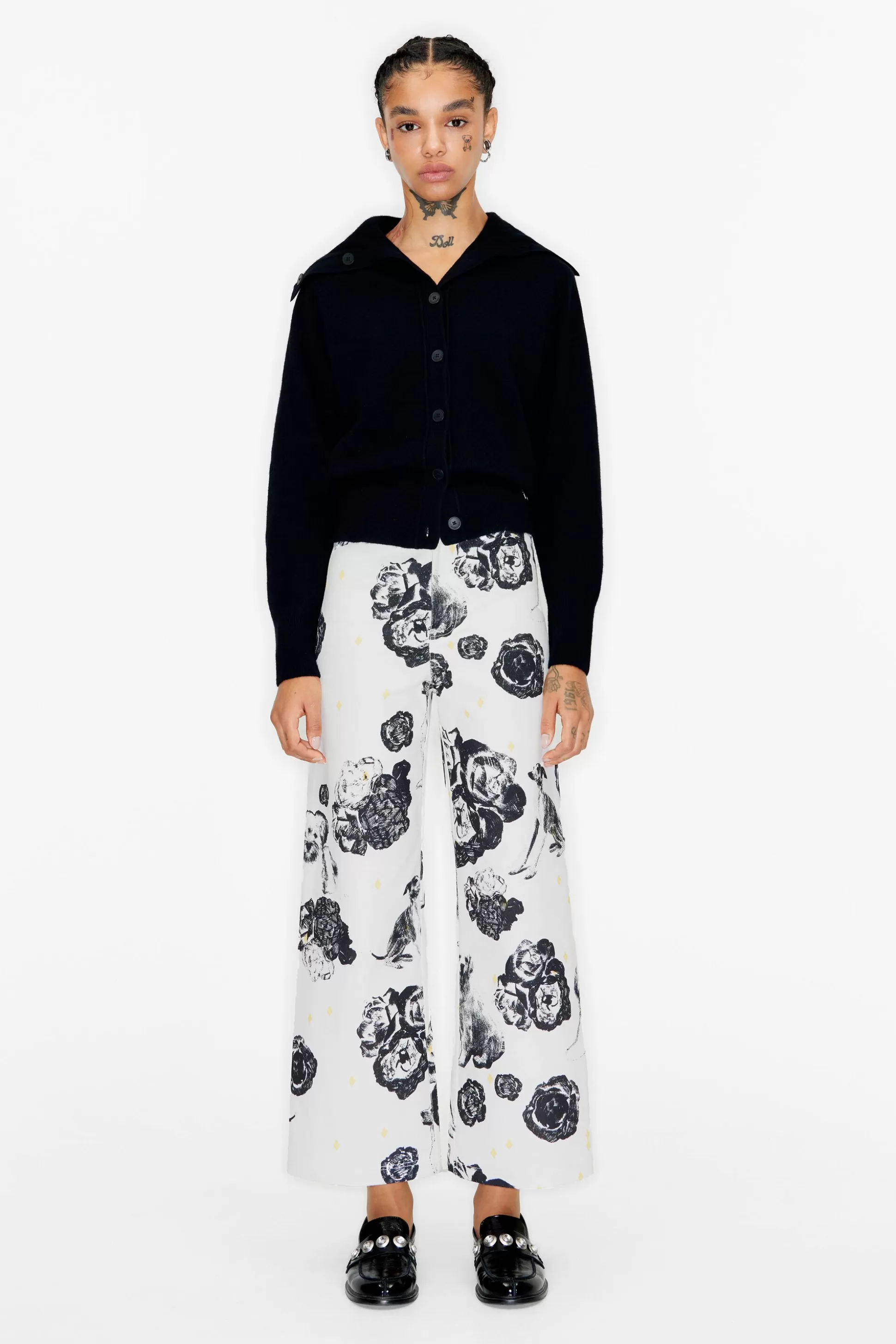 flared needlecord trousers | Bimba Y Lola Best Sale