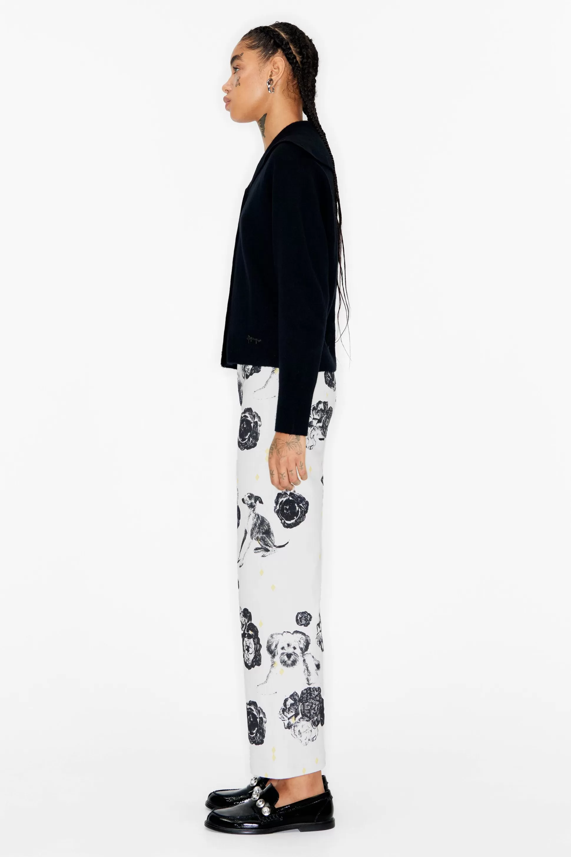 flared needlecord trousers | Bimba Y Lola Best Sale