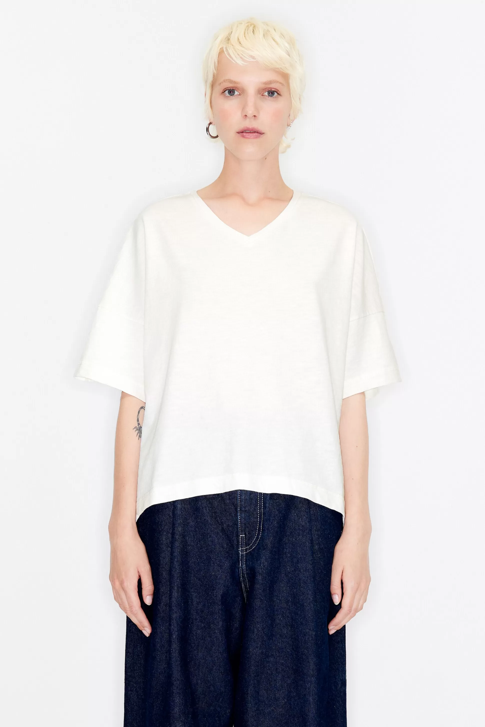 Ecru straight T-shirt | Bimba Y Lola Discount