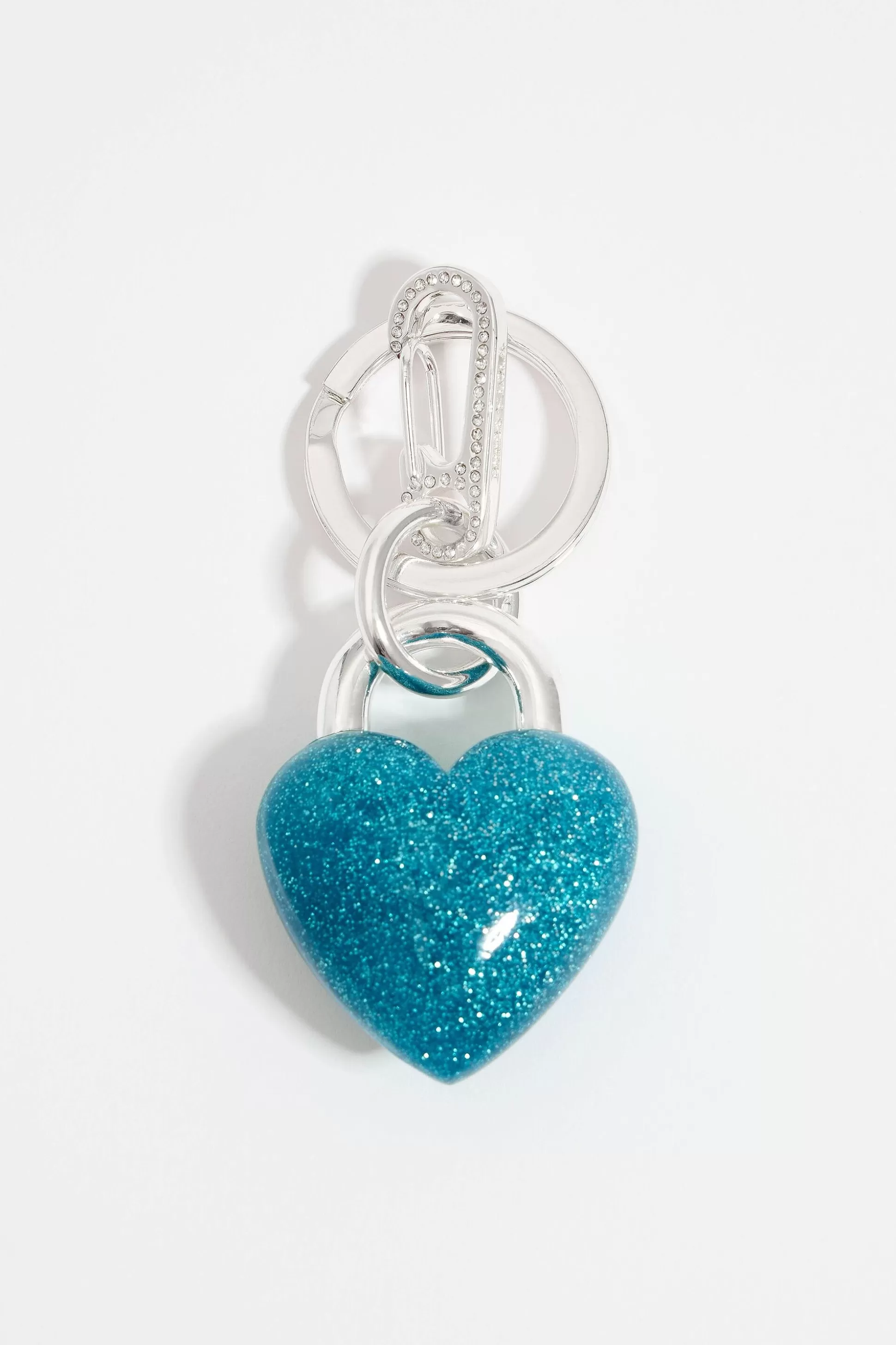 Glitter heart resin key ring | Bimba Y Lola Fashion