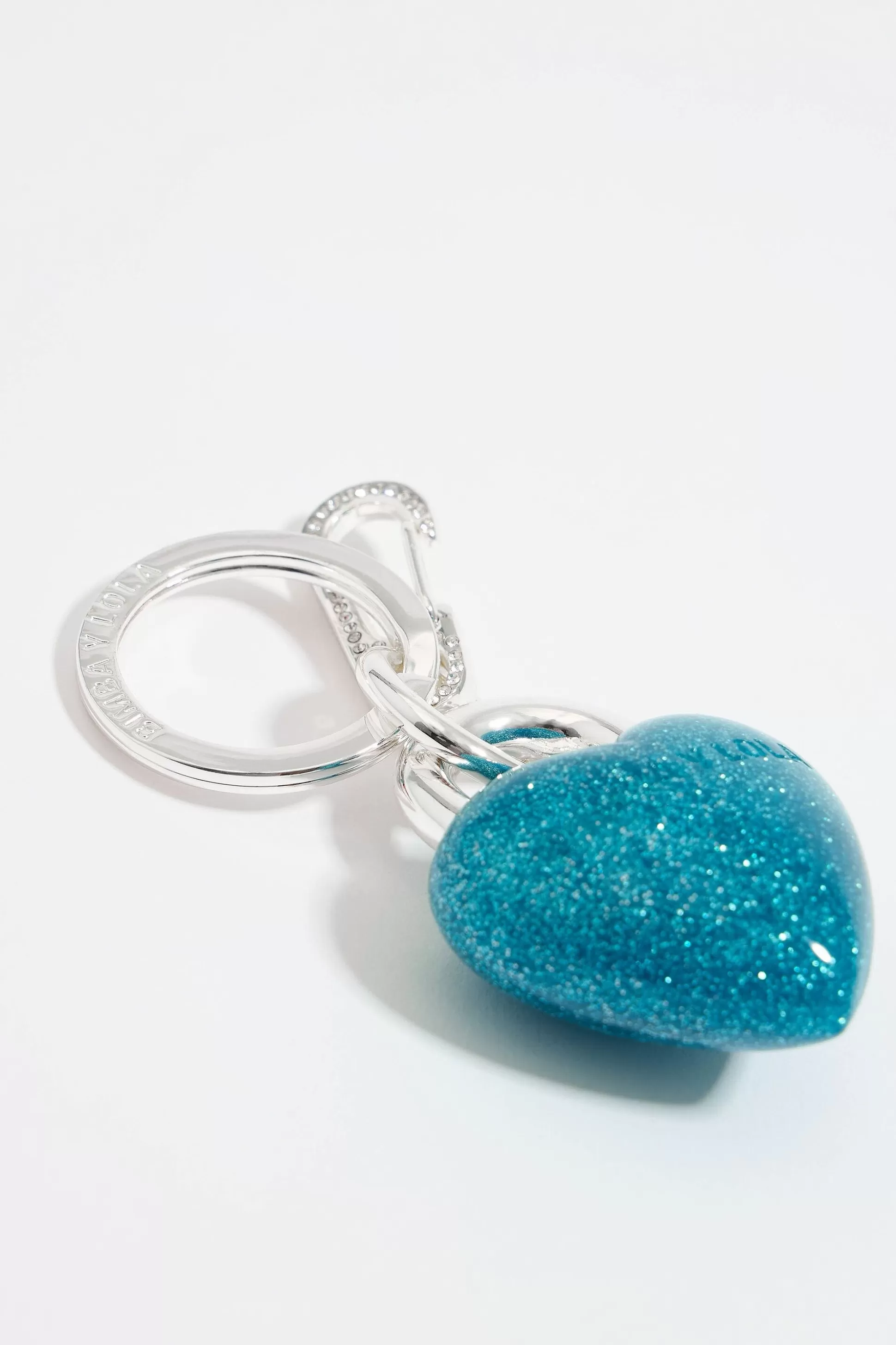 Glitter heart resin key ring | Bimba Y Lola Fashion