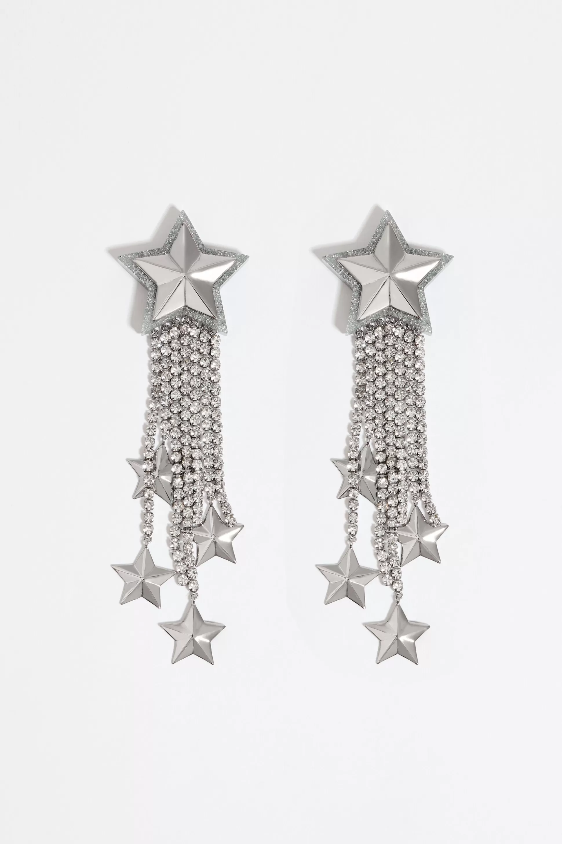 Glitter stars and crystals earrings | Bimba Y Lola Discount