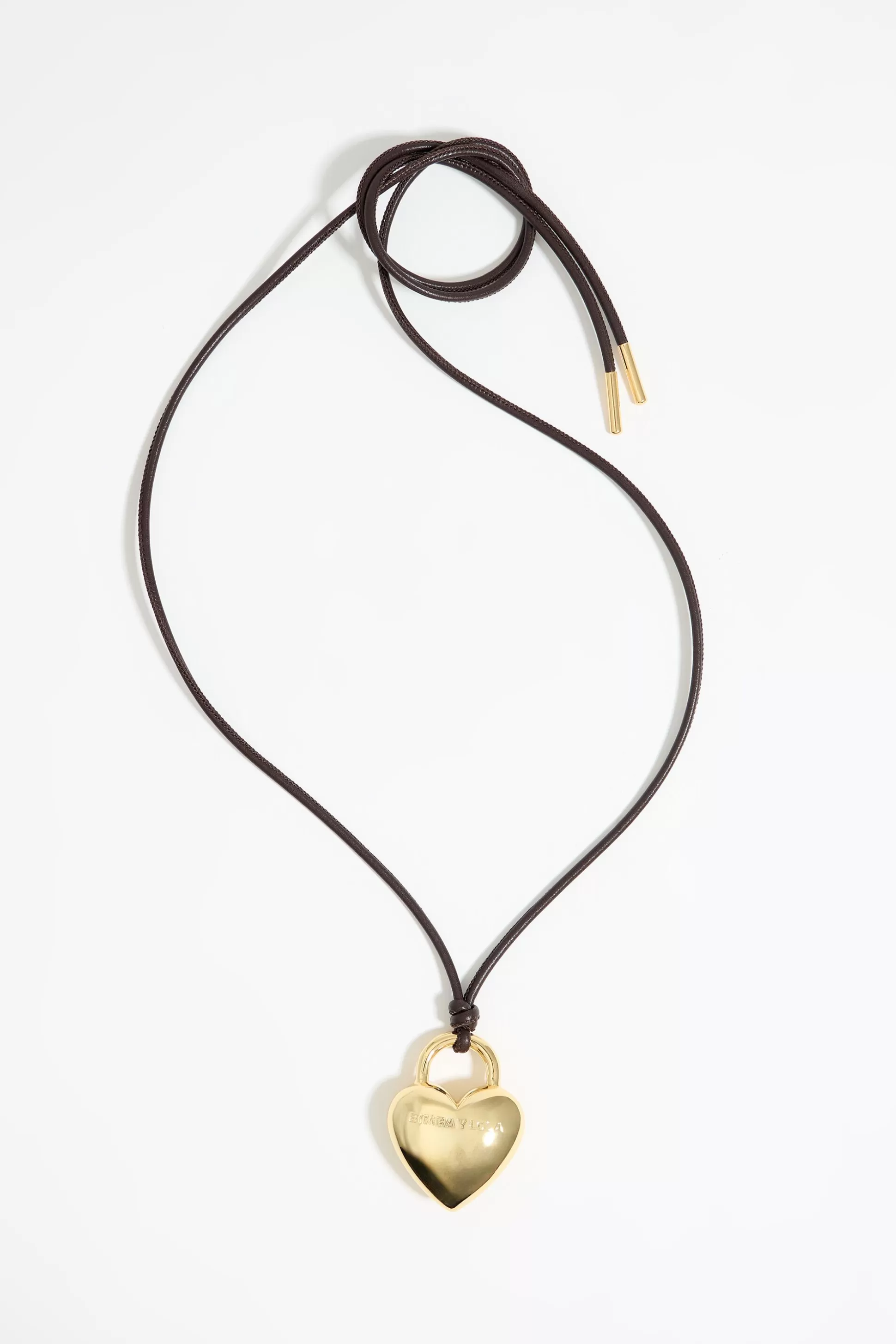 heart leather cord necklace | Bimba Y Lola Discount