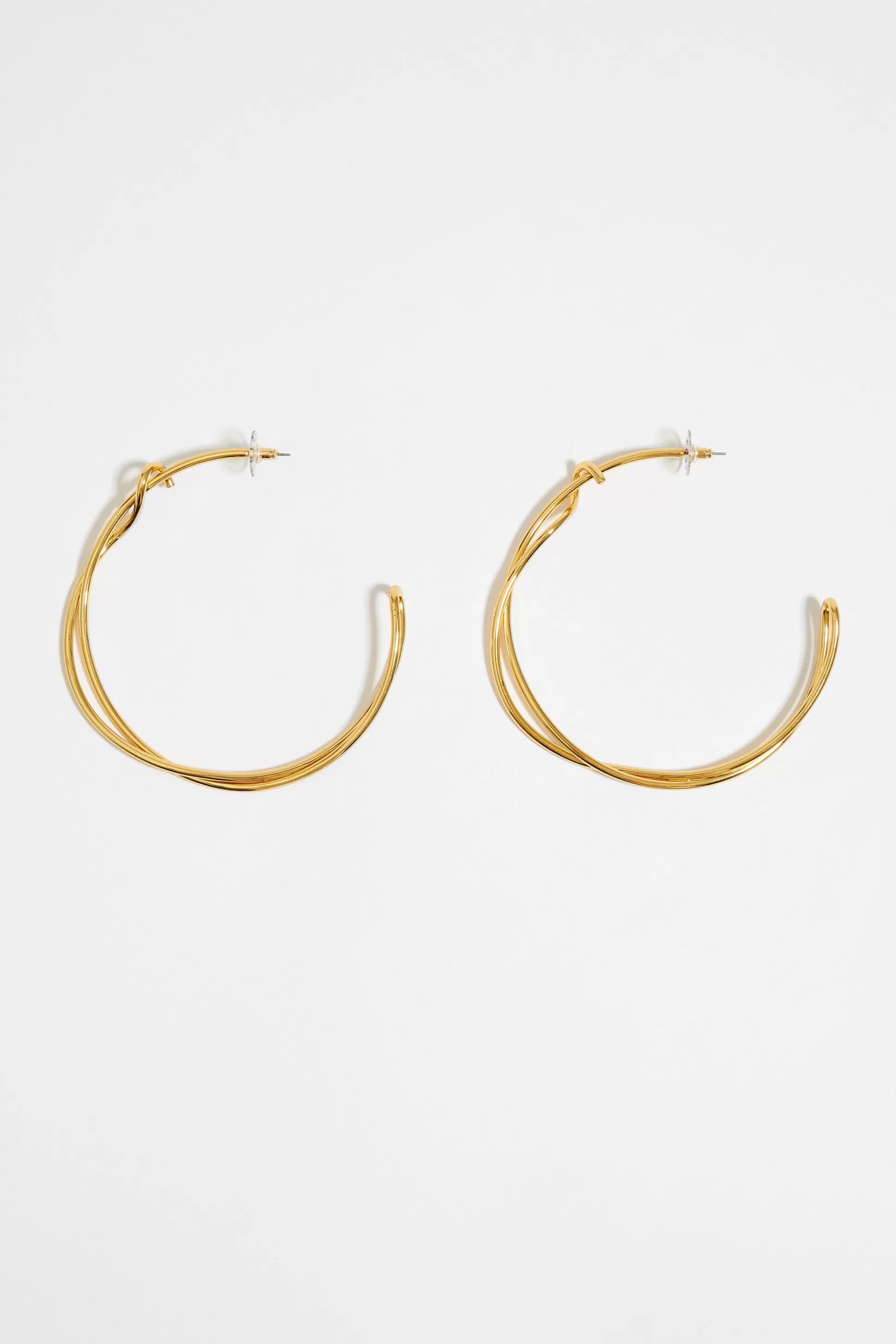 knot maxi hoop earrings | Bimba Y Lola Store