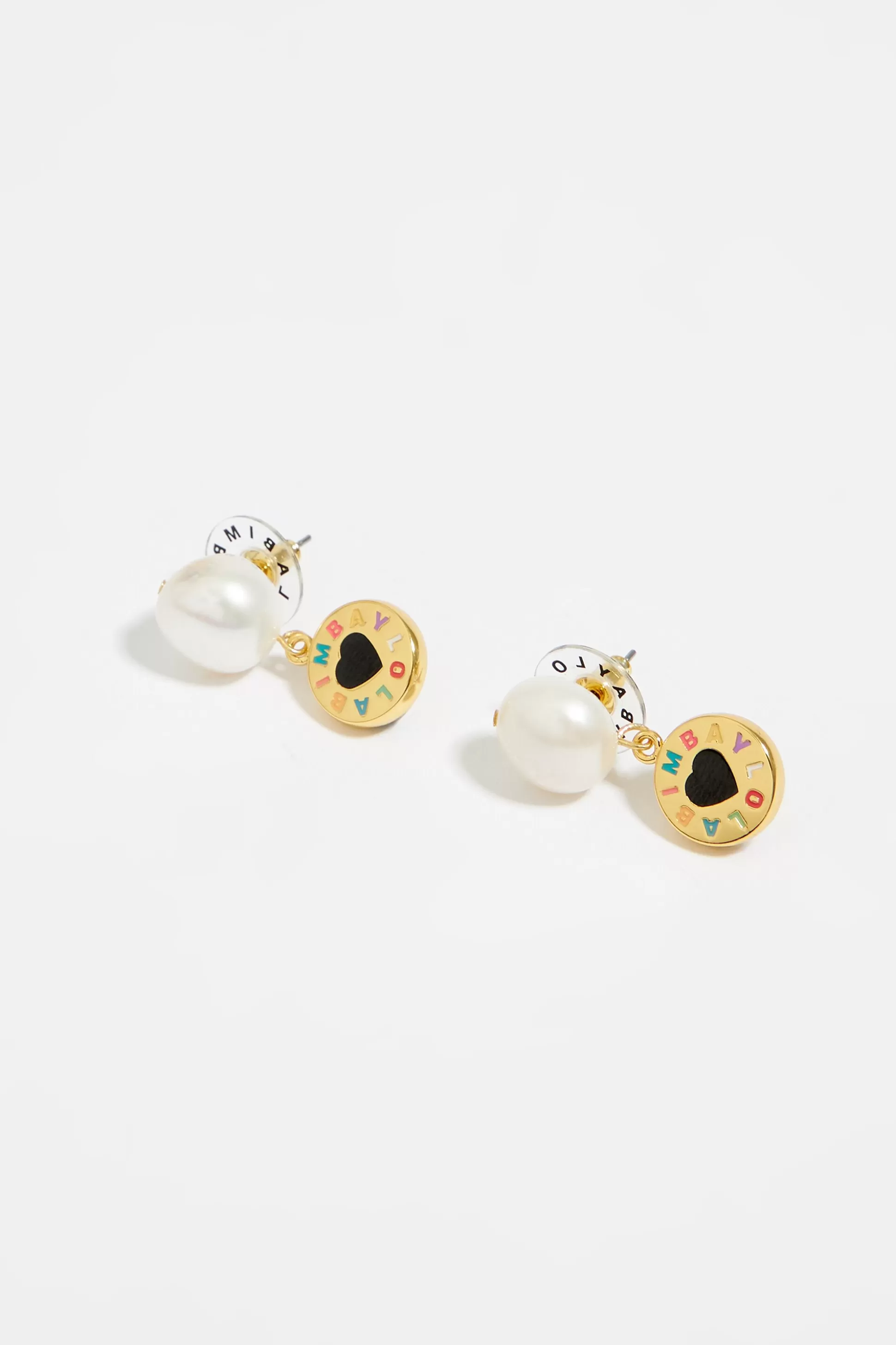 Gold and logo earrings | Bimba Y Lola Online