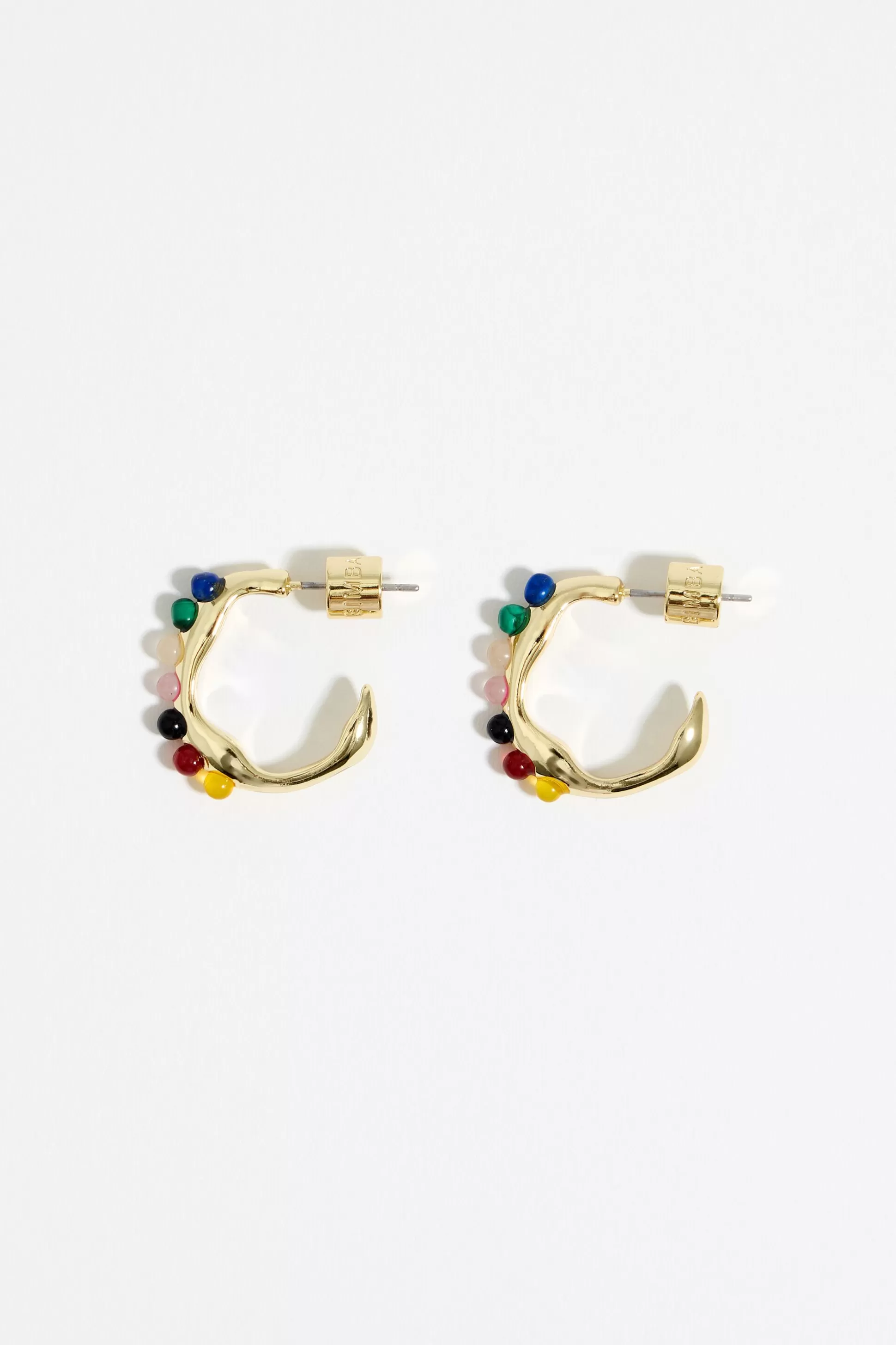 stone mini hoop earrings | Bimba Y Lola Outlet