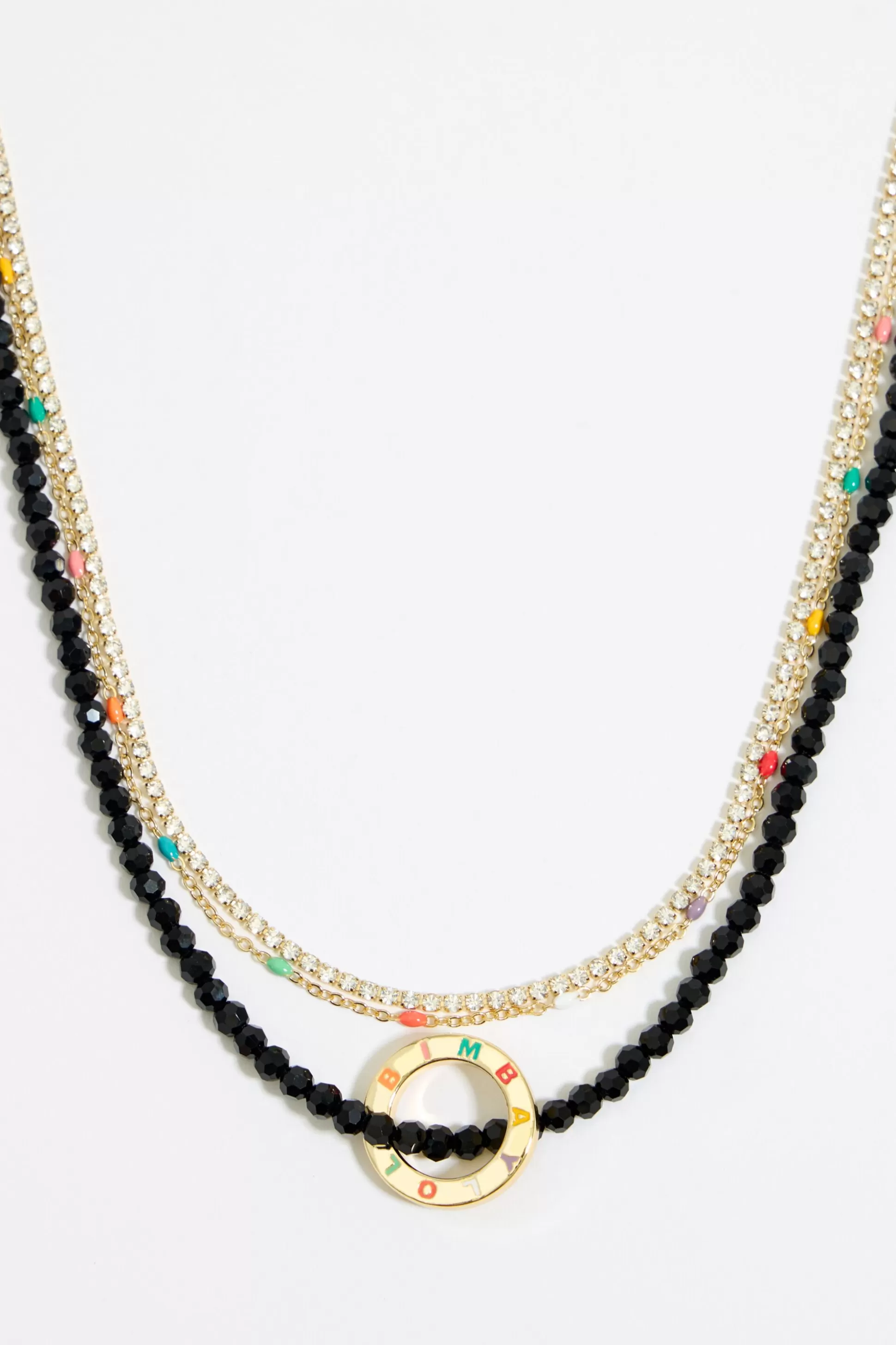 en chain crystal necklace | Bimba Y Lola Shop