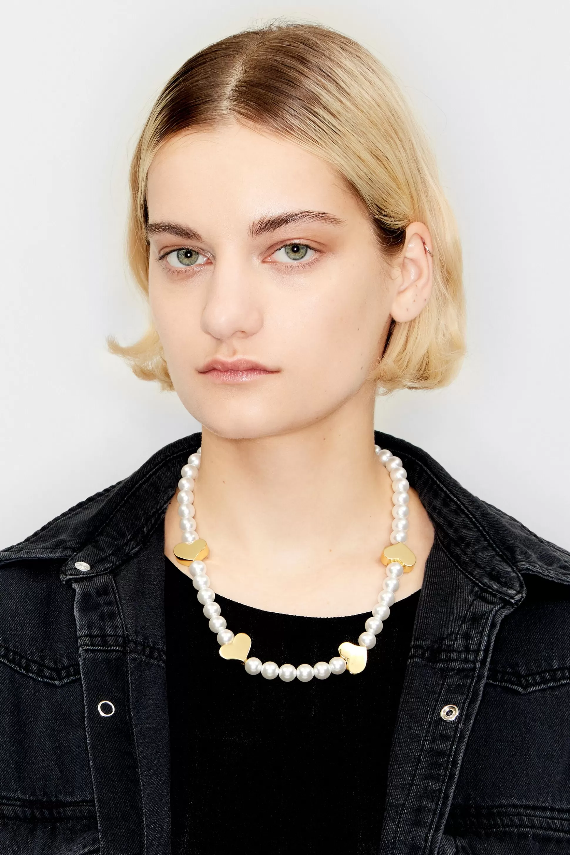 en hearts pearl necklace | Bimba Y Lola Cheap