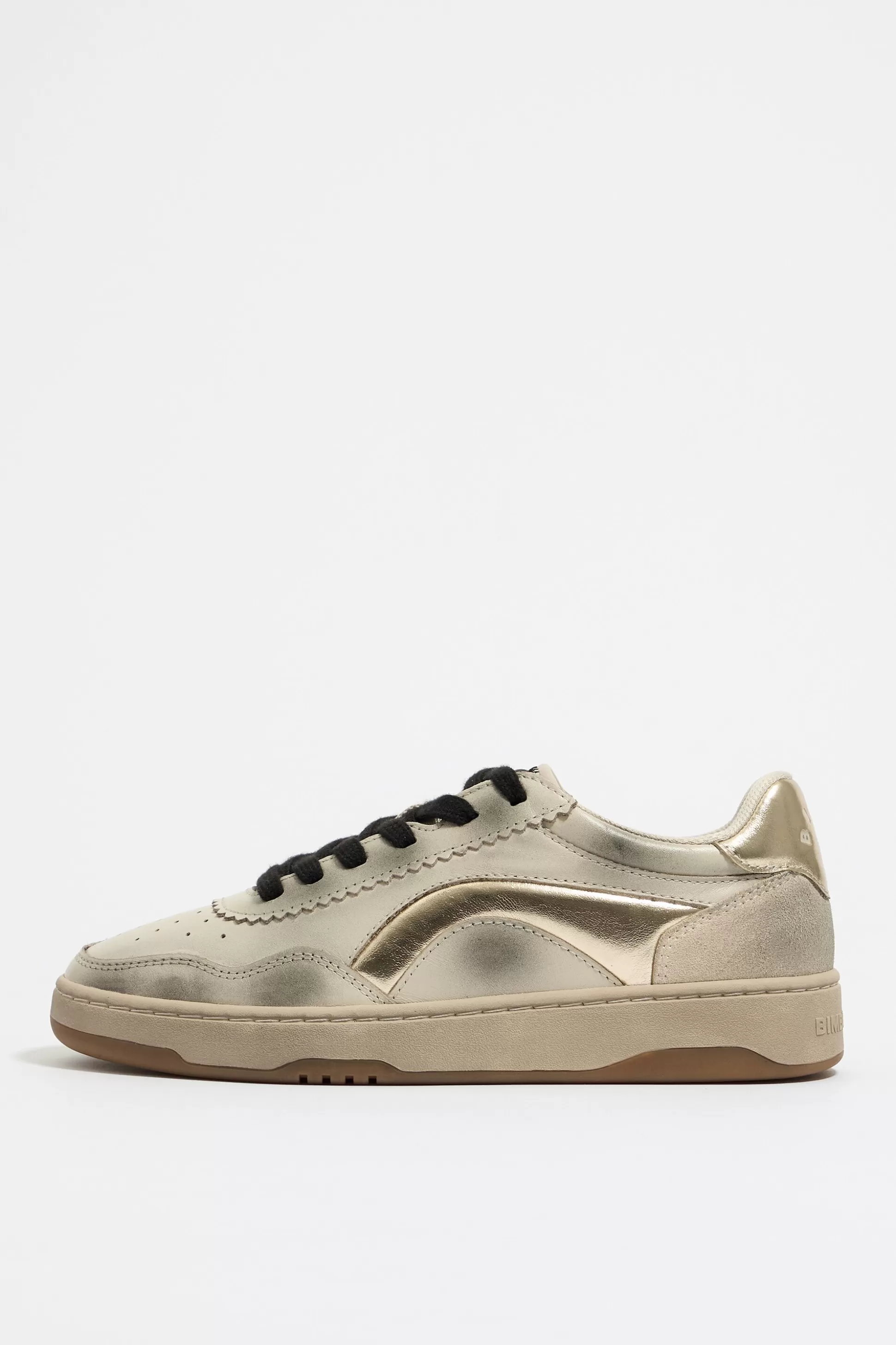 en leather cupsole sneaker | Bimba Y Lola Sale