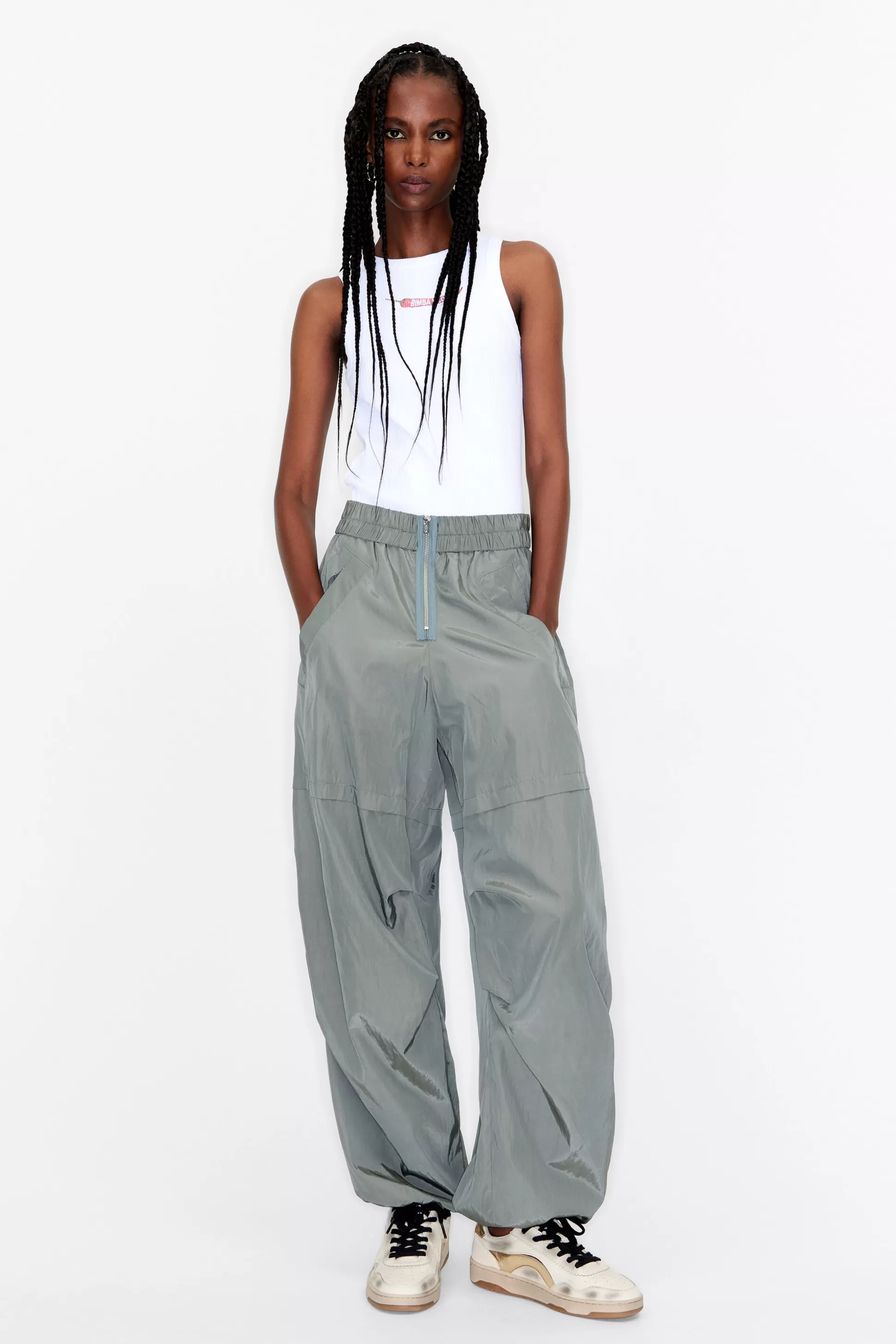 Gray parachute trousers | Bimba Y Lola Best