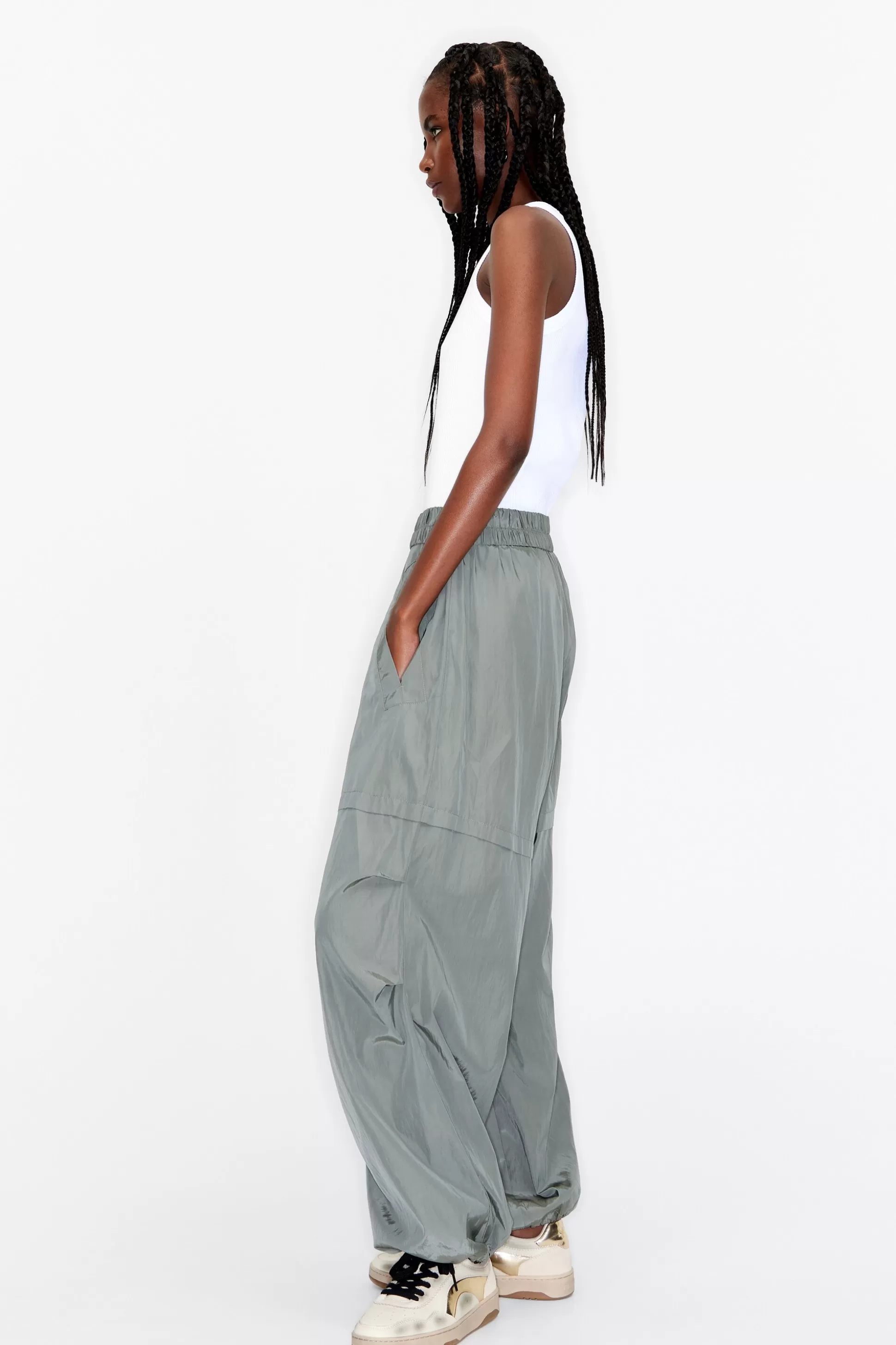 Gray parachute trousers | Bimba Y Lola Best