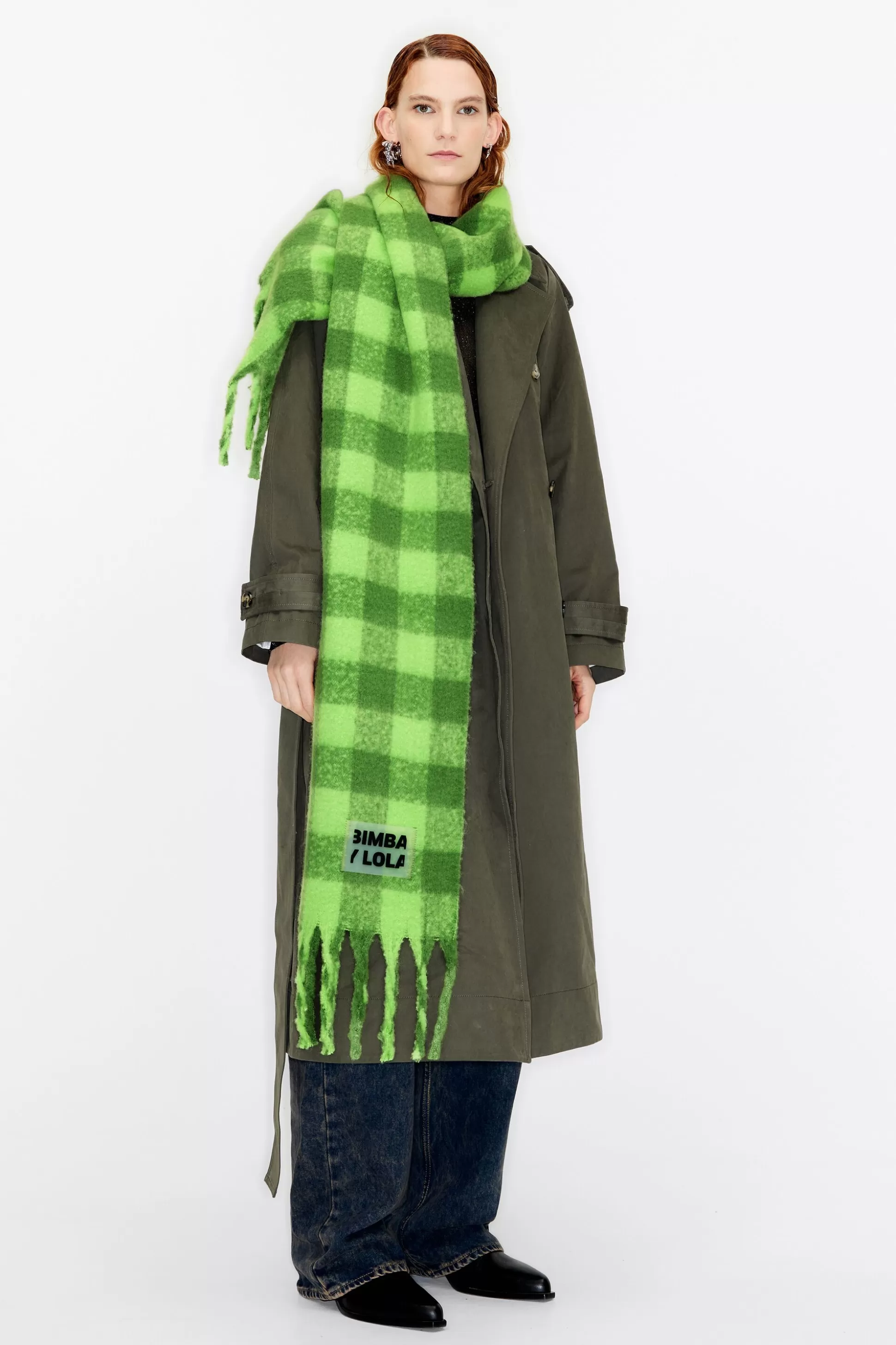 checked scarf | Bimba Y Lola Store