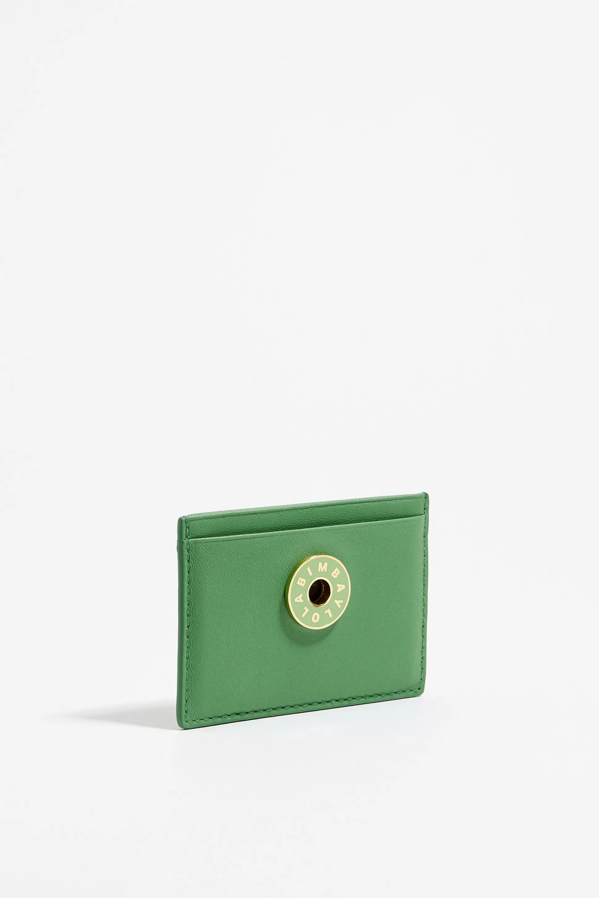 Green leather card holder | Bimba Y Lola Flash Sale