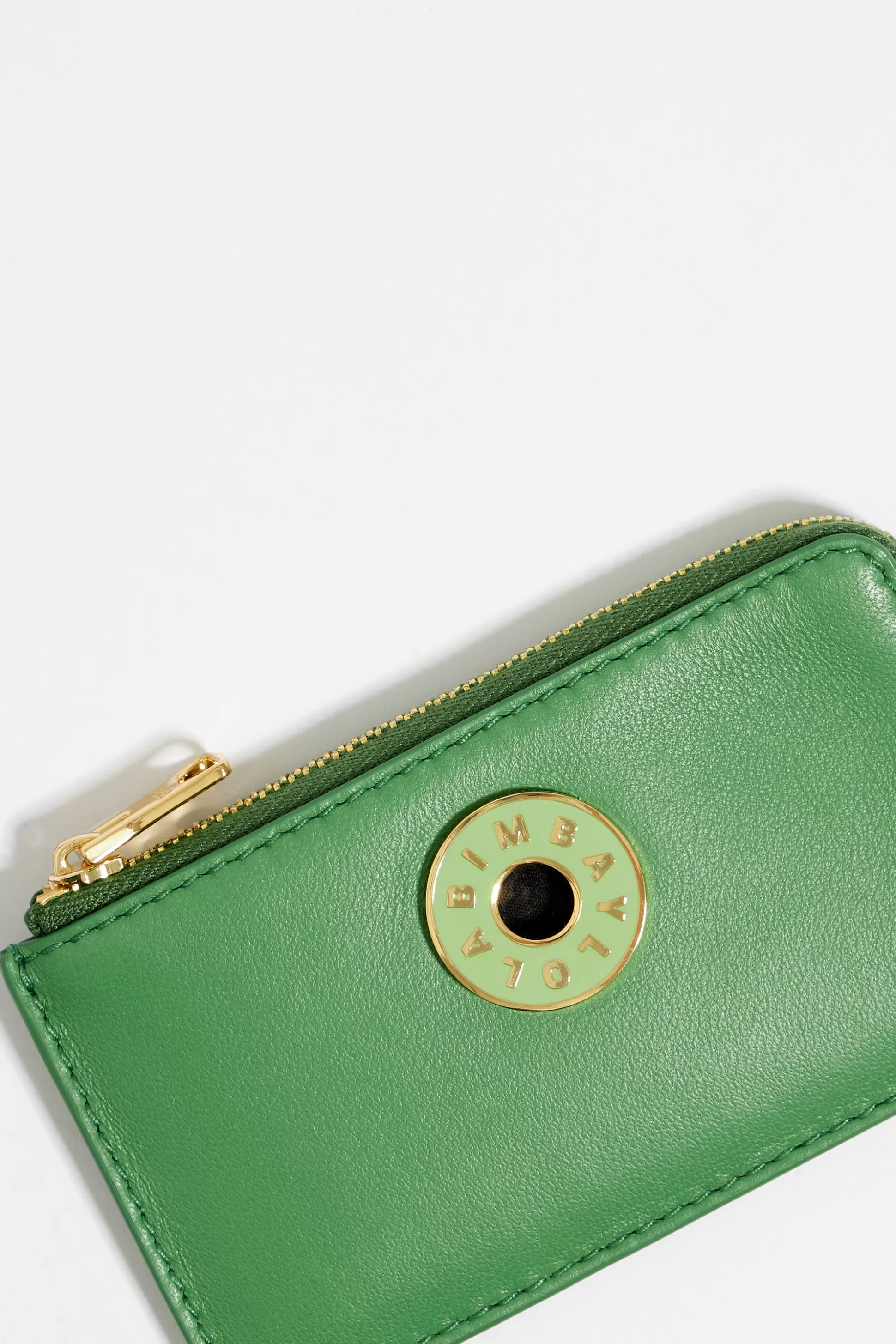 Green leather rectangular coin purse | Bimba Y Lola Discount