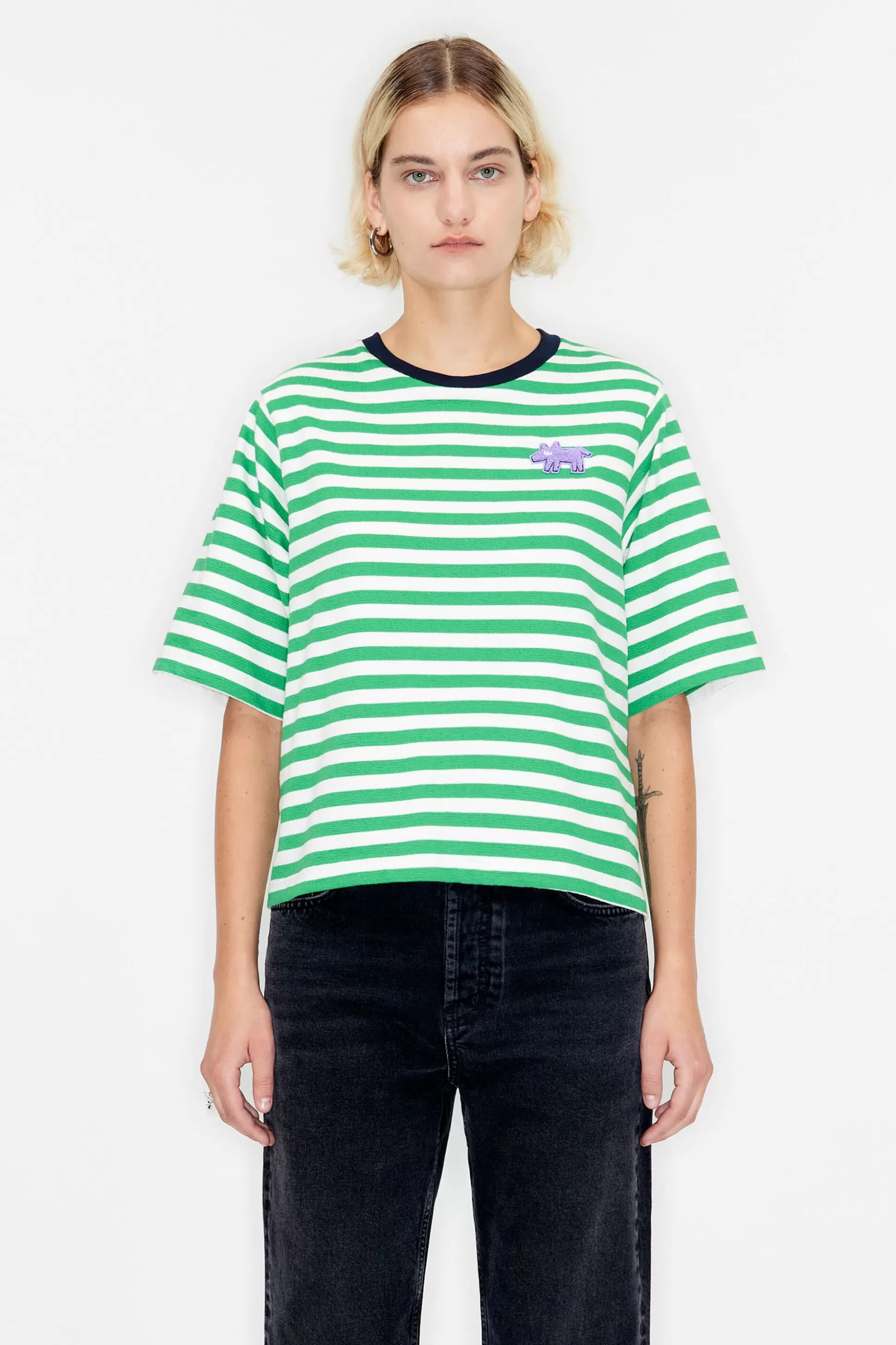 striped dog t-shirt | Bimba Y Lola Shop