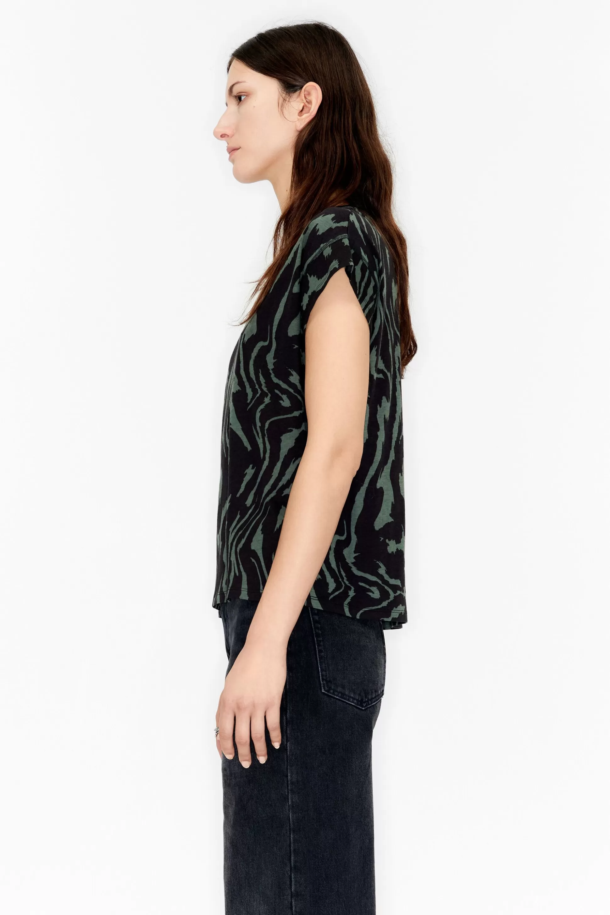 Green Tiger Liquid T-shirt | Bimba Y Lola Outlet