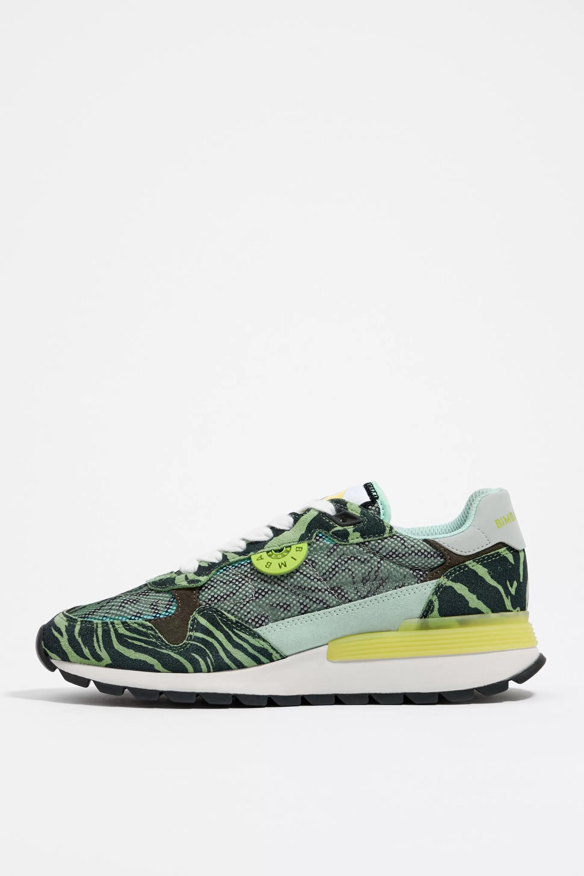 Green Tiger print Chimo jogger sneaker | Bimba Y Lola Flash Sale