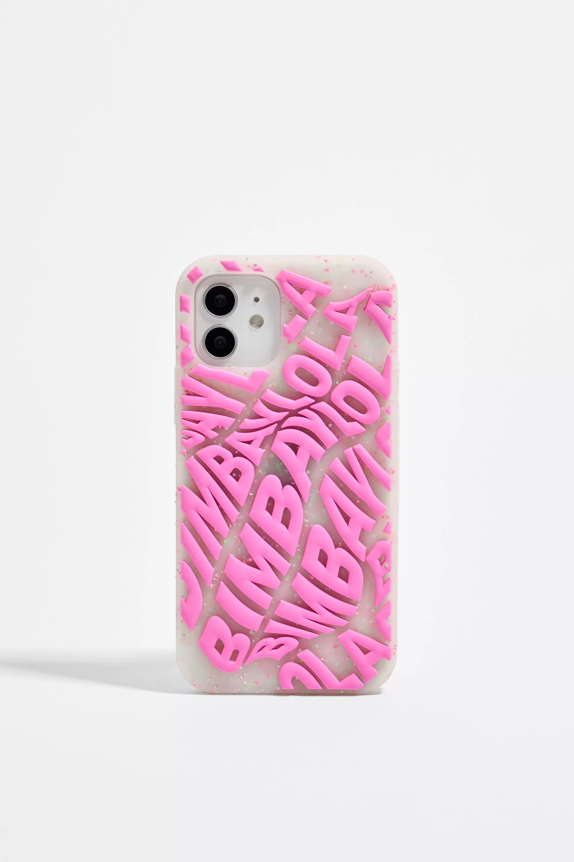 iPhone 12/12 Pro silicone case pink logo | Bimba Y Lola Cheap